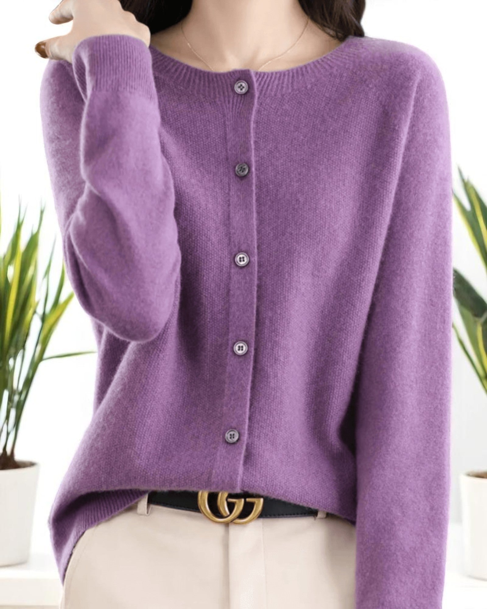 Eleganter Cashmere-Cardigan Aurora