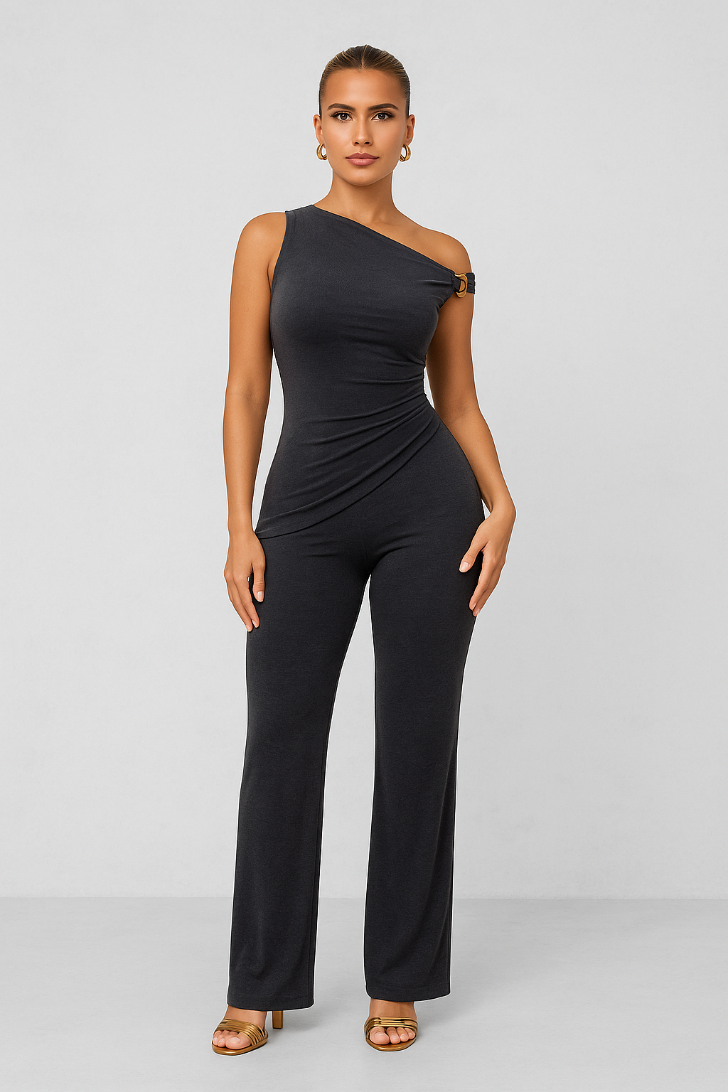 Eleganter One-Shoulder Jumpsuit