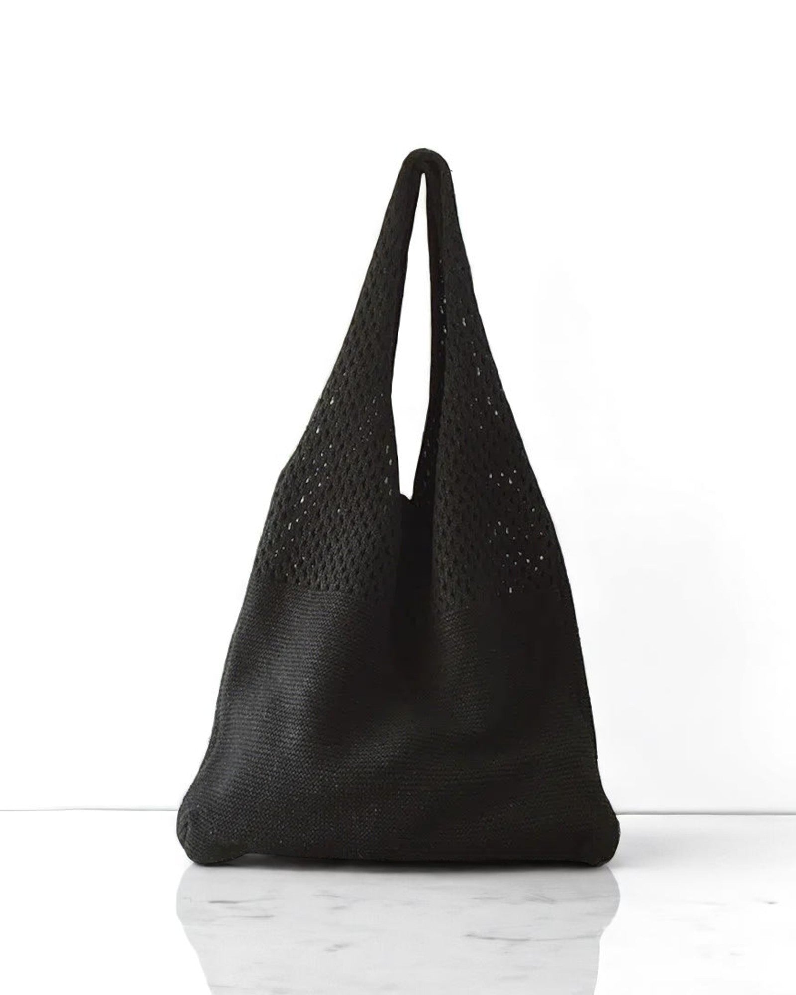 Zelda Stricktasche mit Maschenoptik