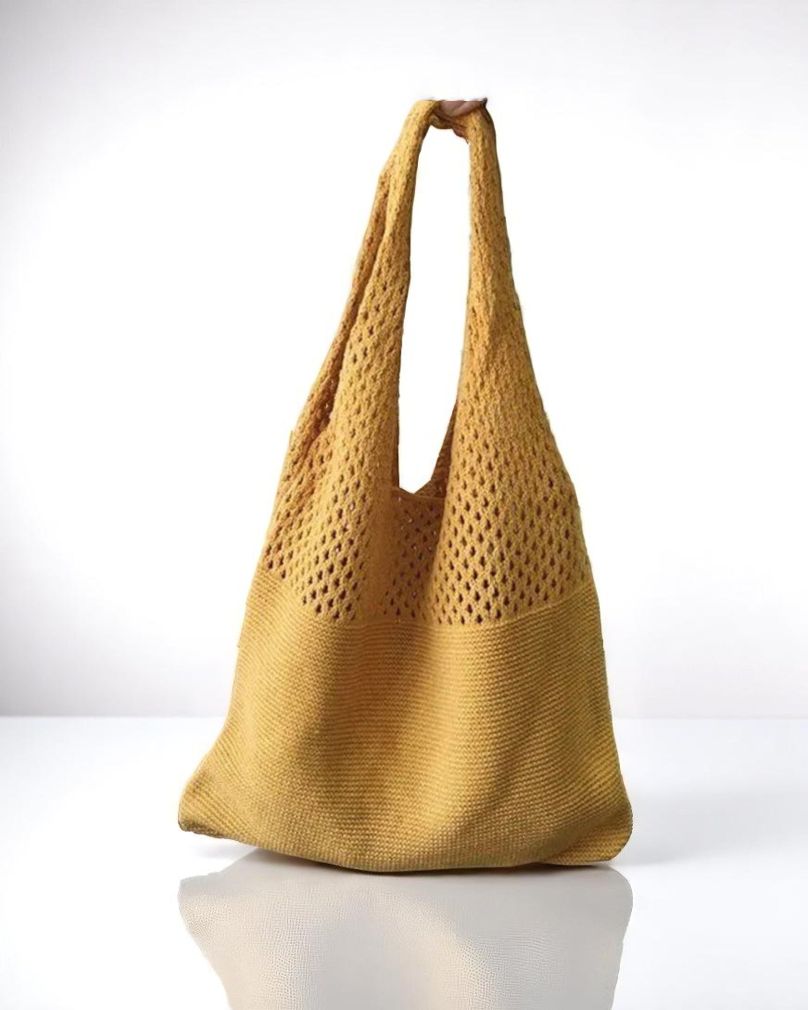 Zelda Stricktasche mit Maschenoptik