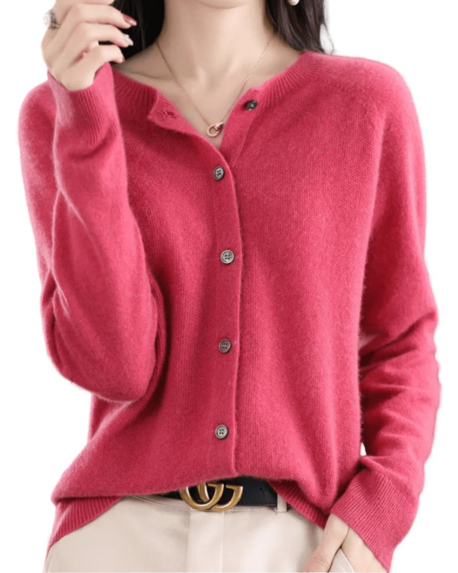 Eleganter Cashmere-Cardigan Aurora