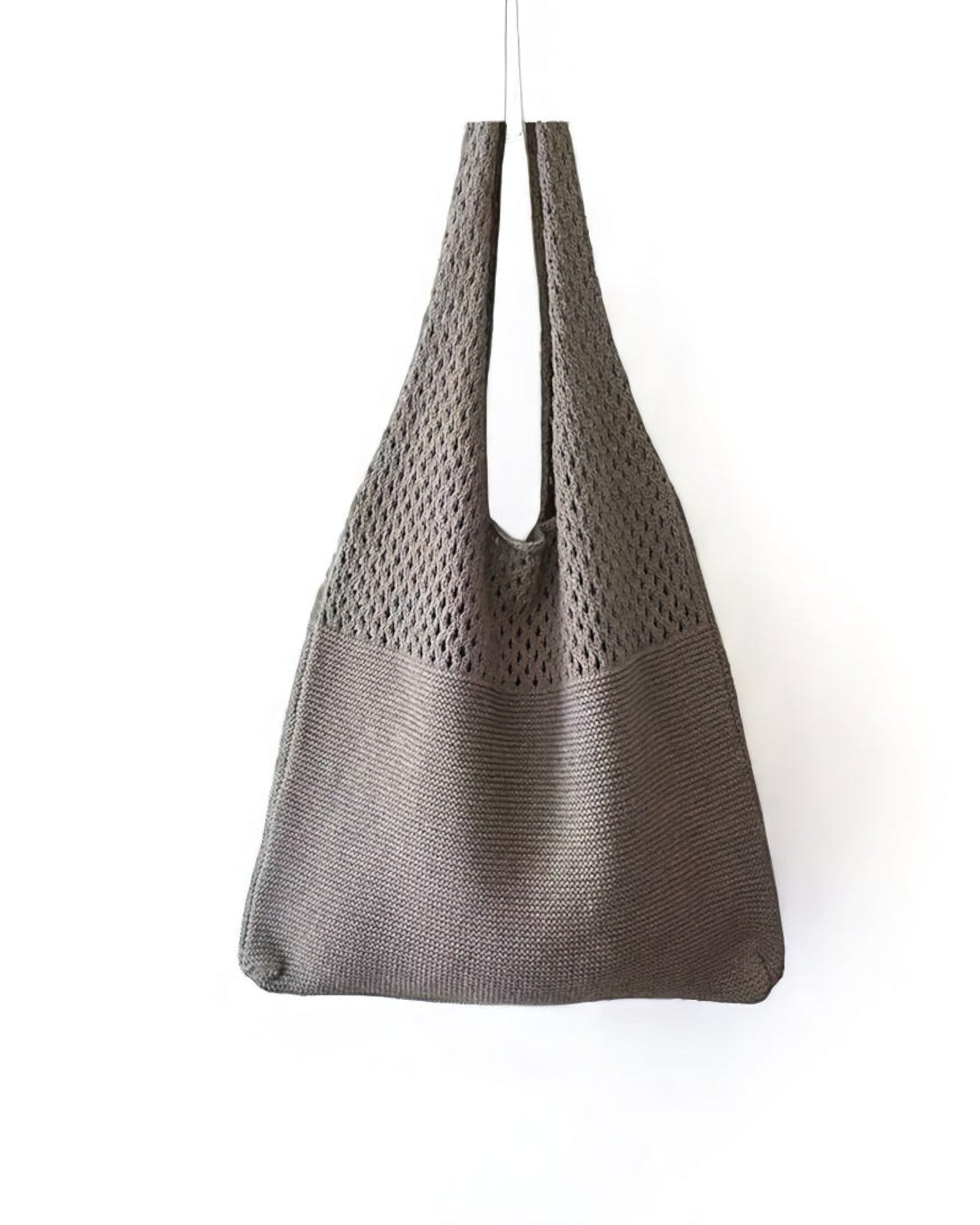 Zelda Stricktasche mit Maschenoptik