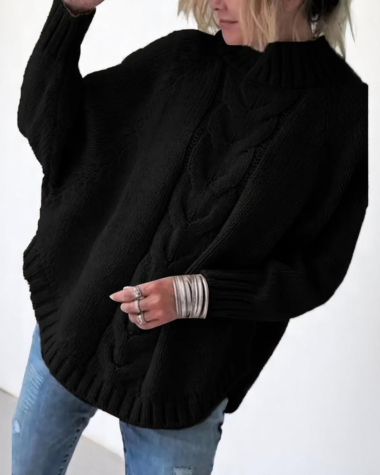 Navilu Pullover mit Stehkragen