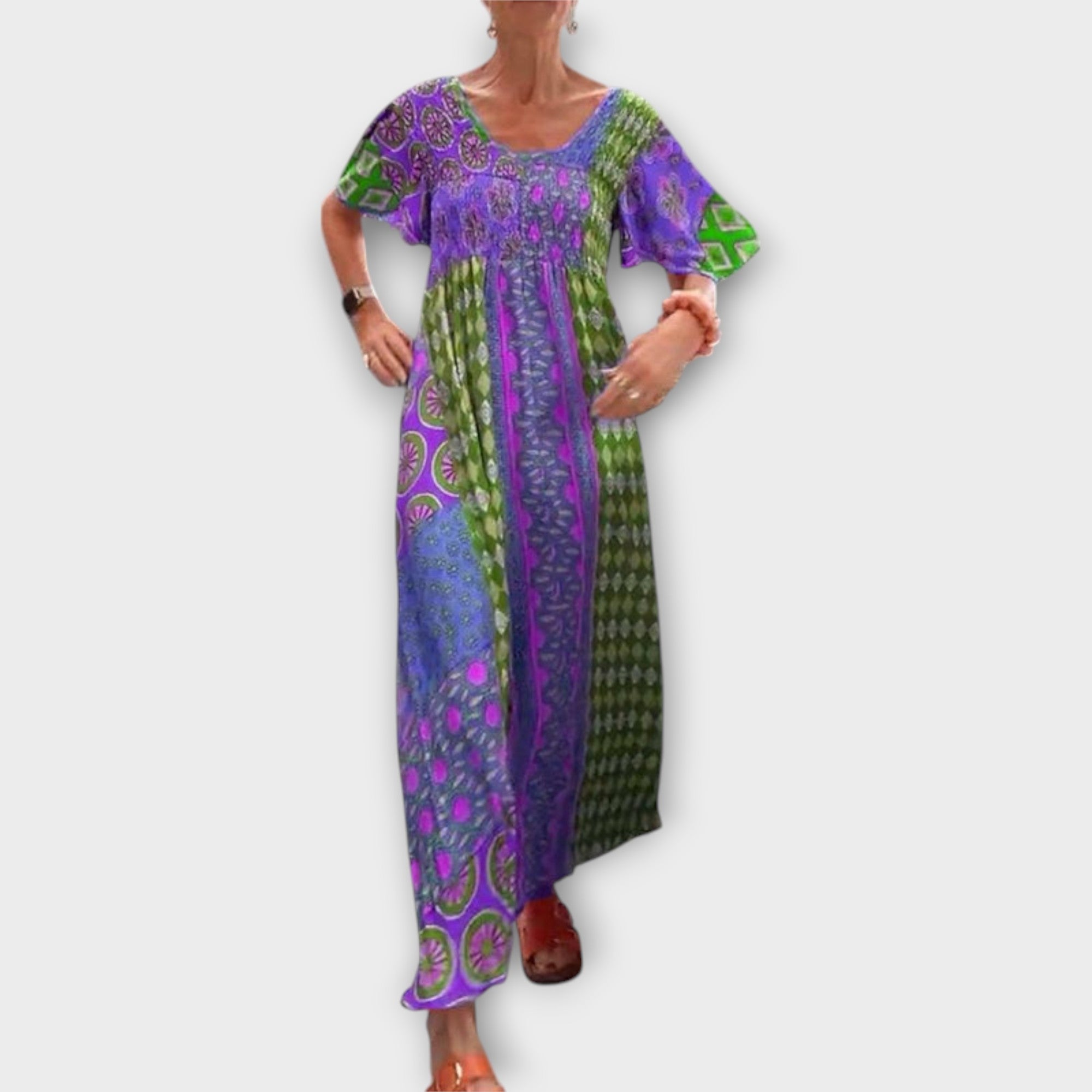 Maria-Roxana Buntes Kleid mit Boho-Muster