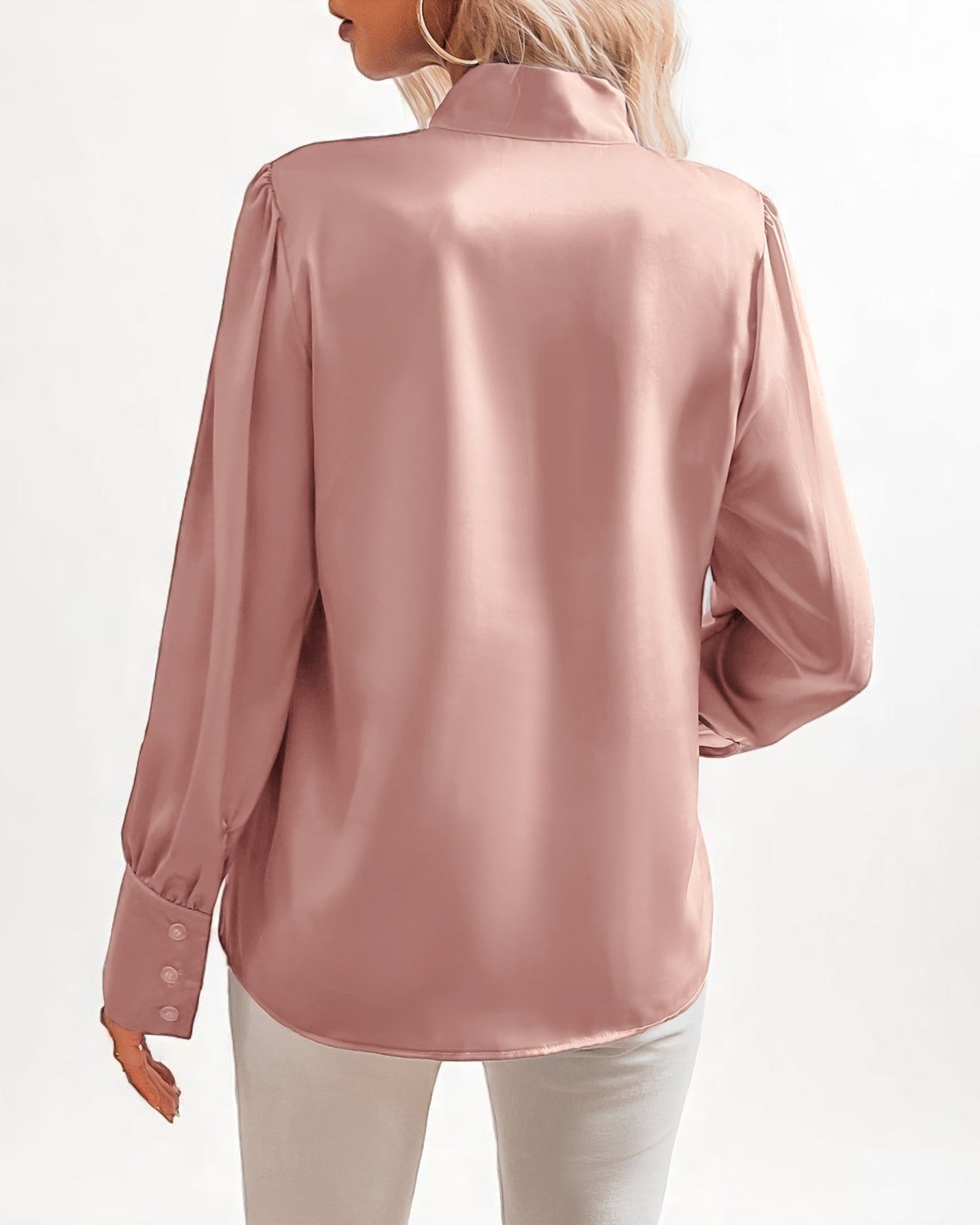 Nicoleta Bluse mit Schleifenkragen