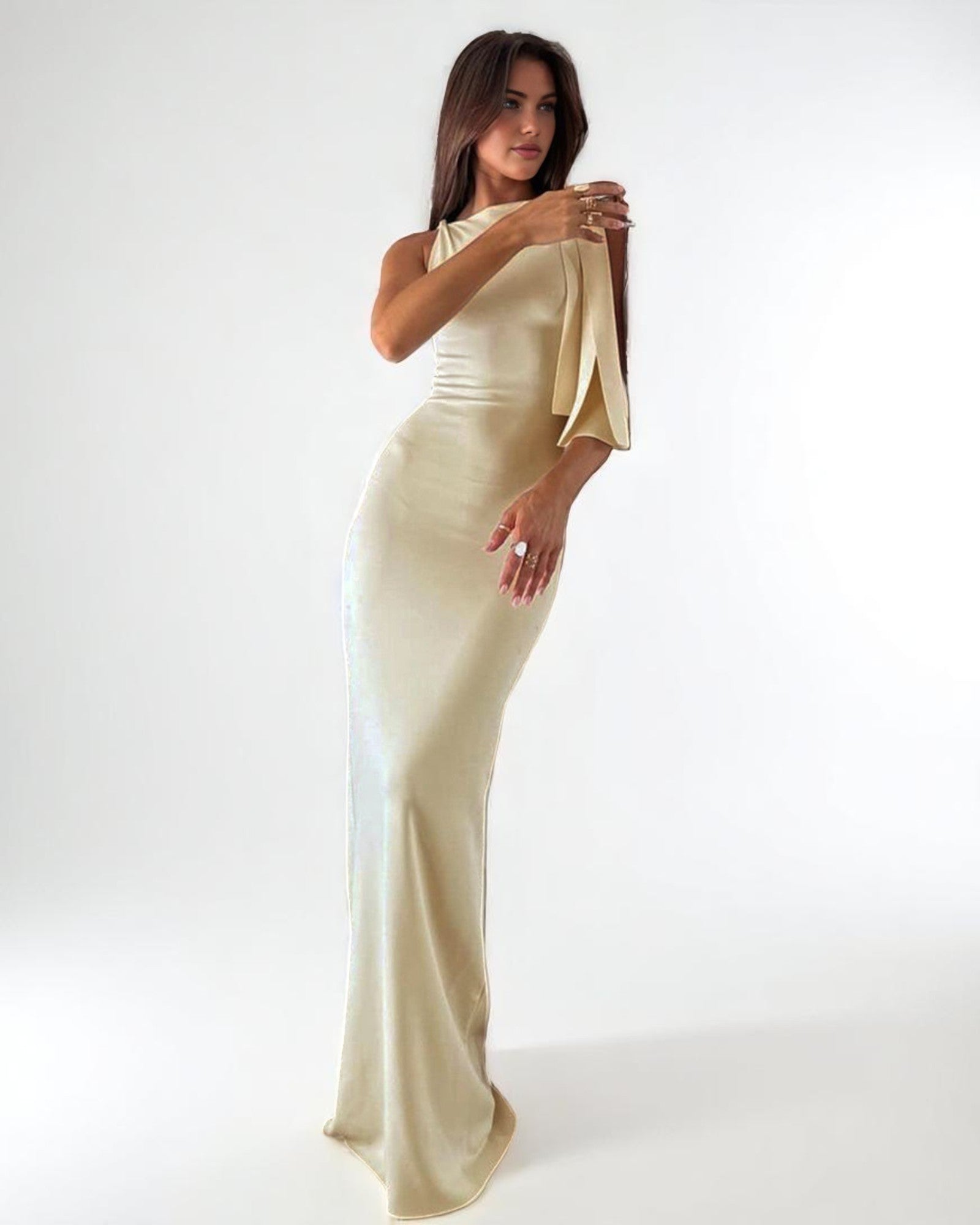 Valentina Maxikleid mit Knoten und elegantem Design
