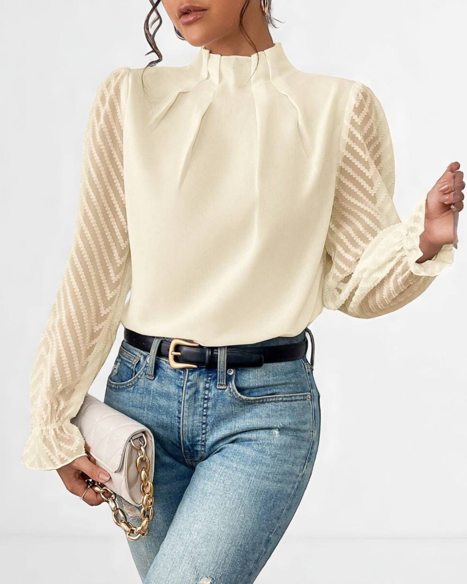 Anca Top mit Muster