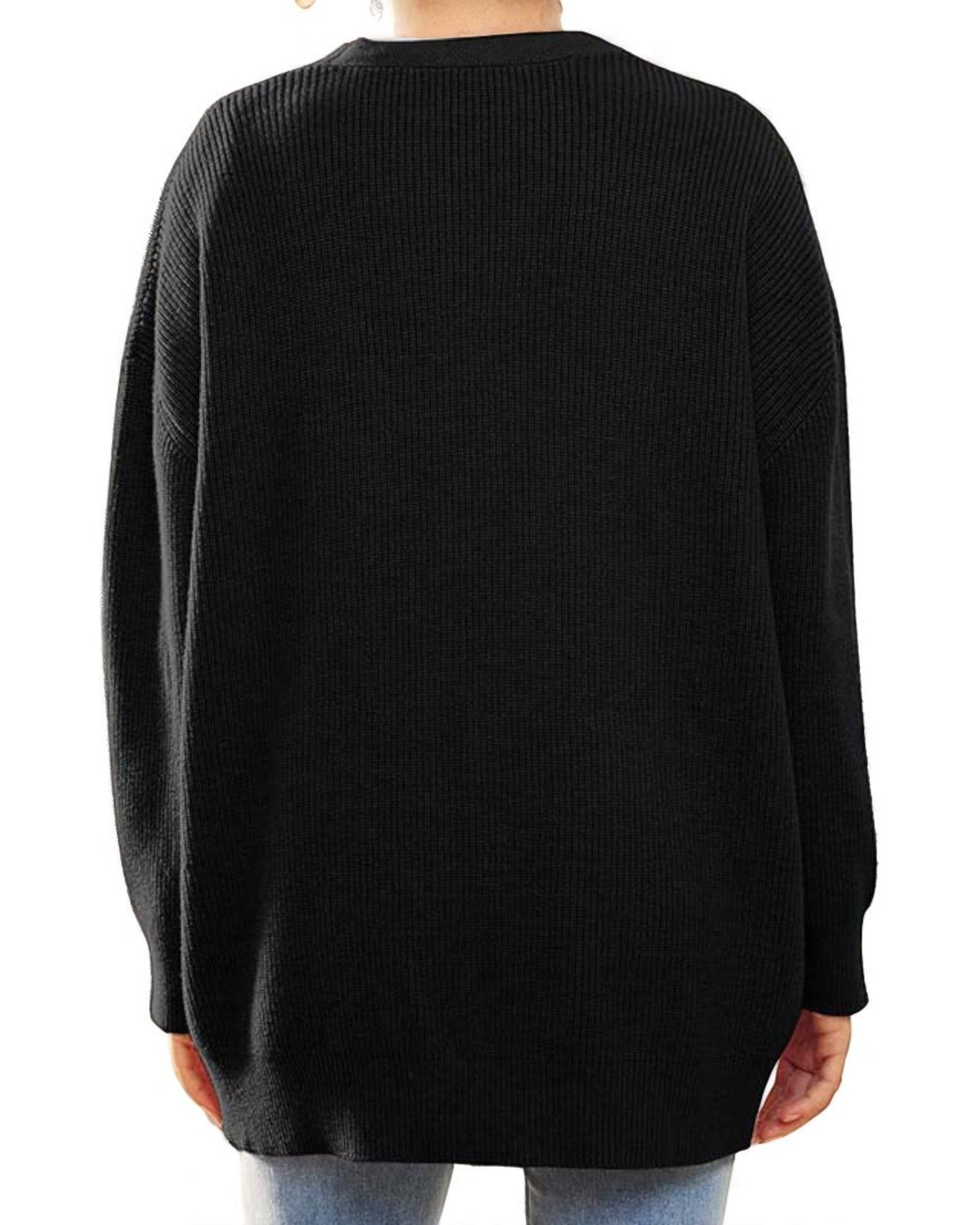 Liana Oversized Strick-Cardigan mit Knöpfen