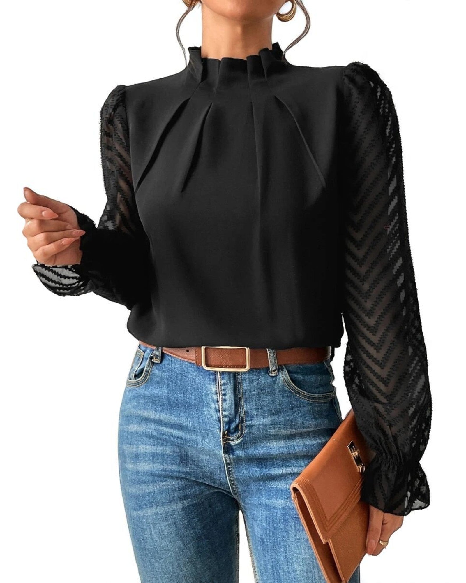 Anca Top mit Muster
