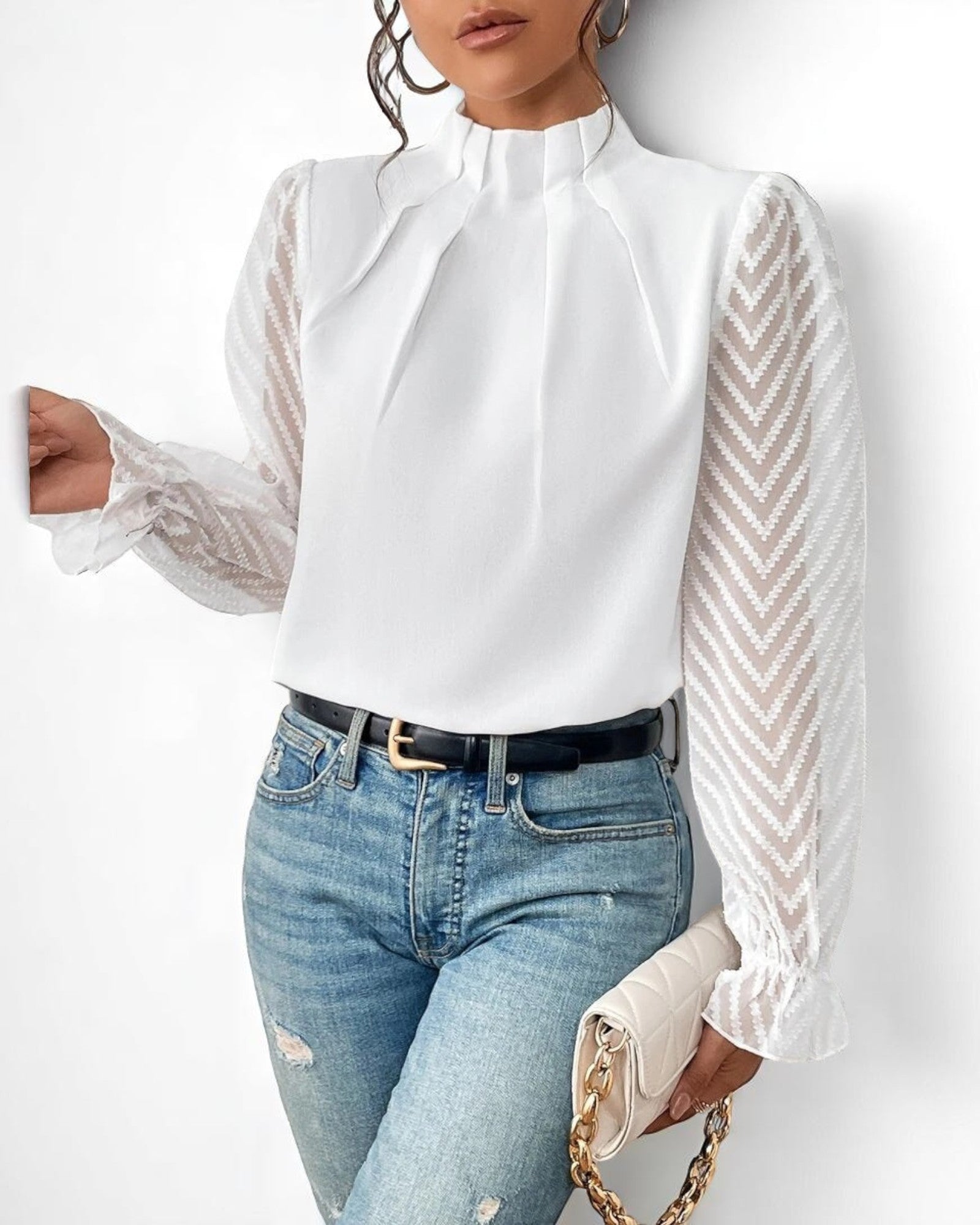 Anca Top mit Muster