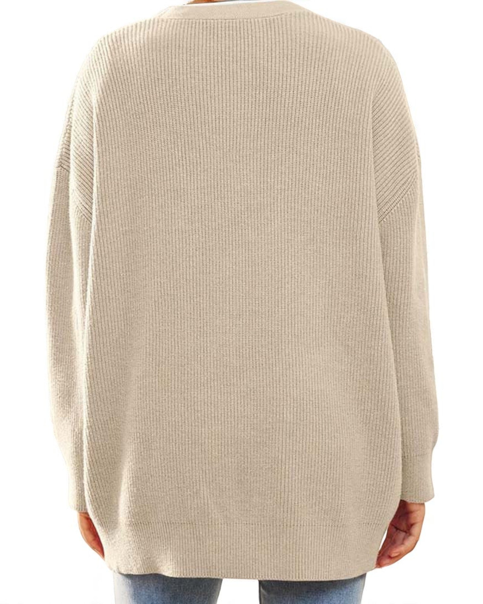 Liana Oversized Strick-Cardigan mit Knöpfen