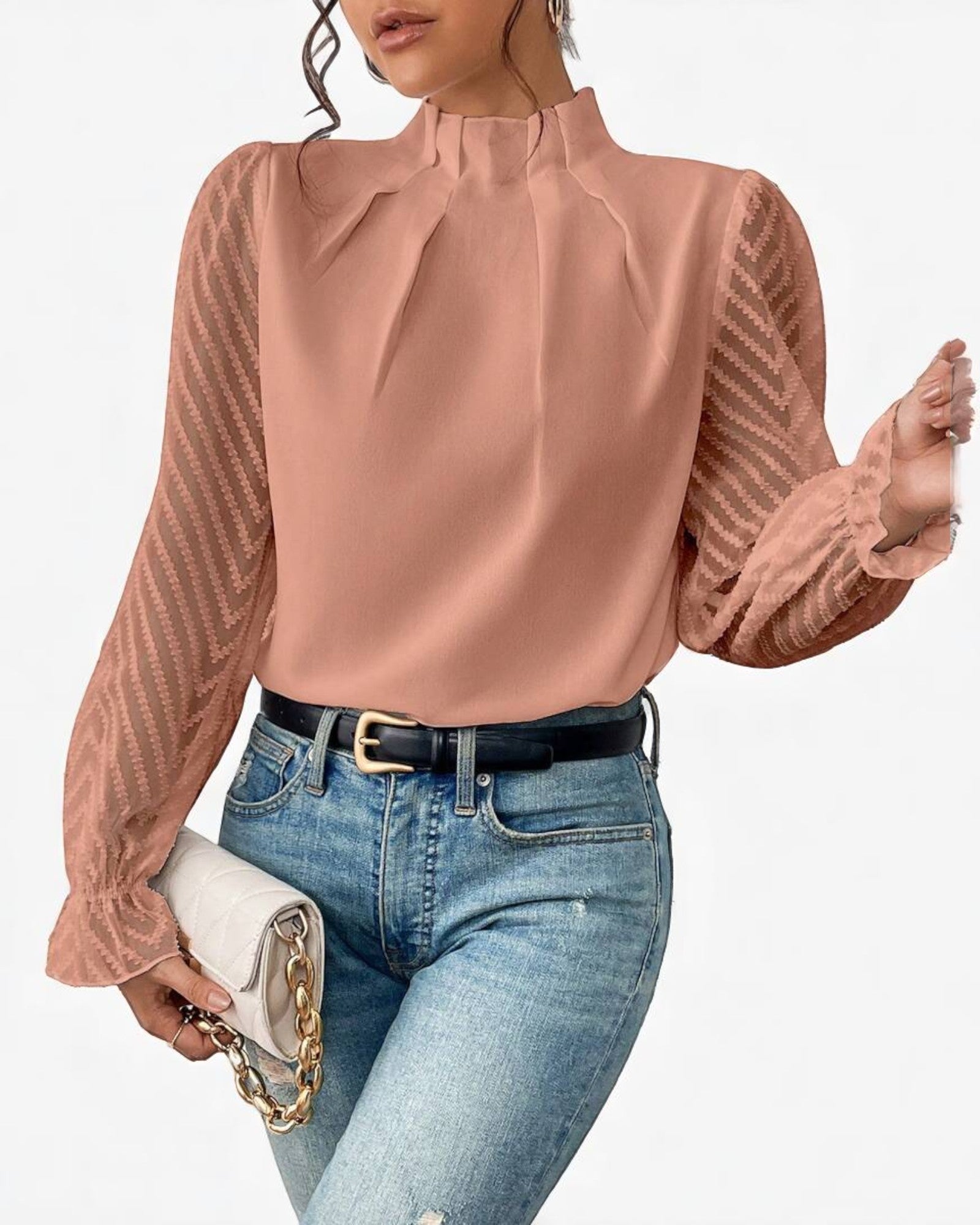 Anca Top mit Muster