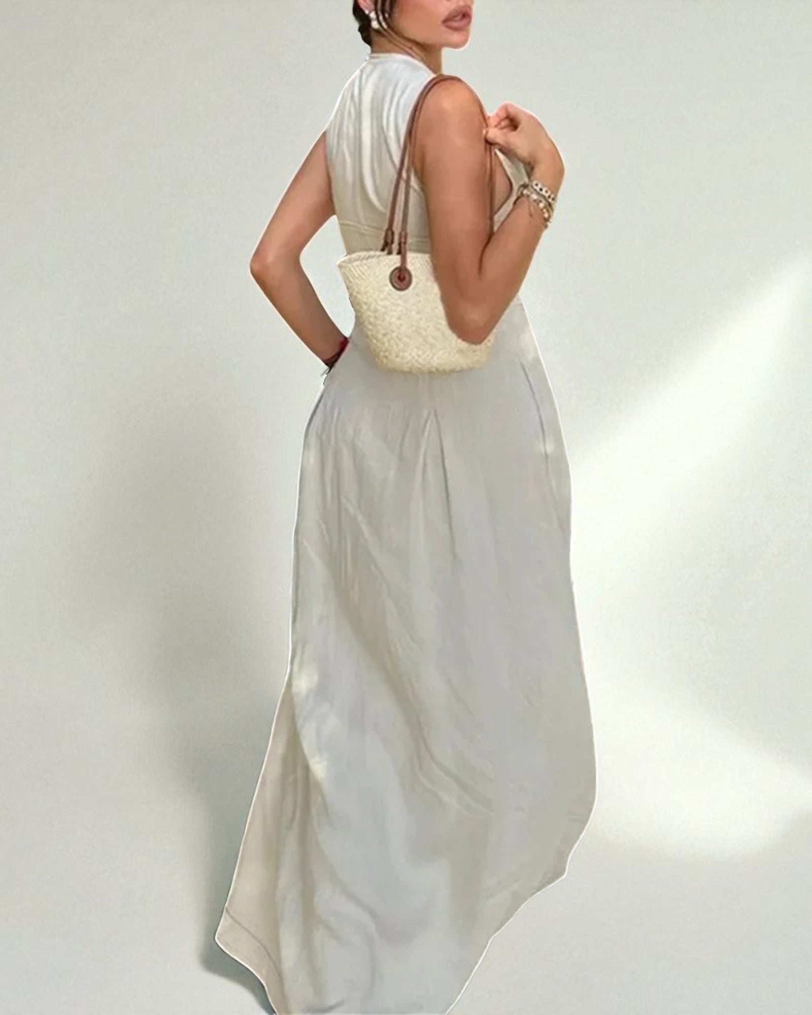Charlotte Ärmelloses Reißverschluss-Midikleid