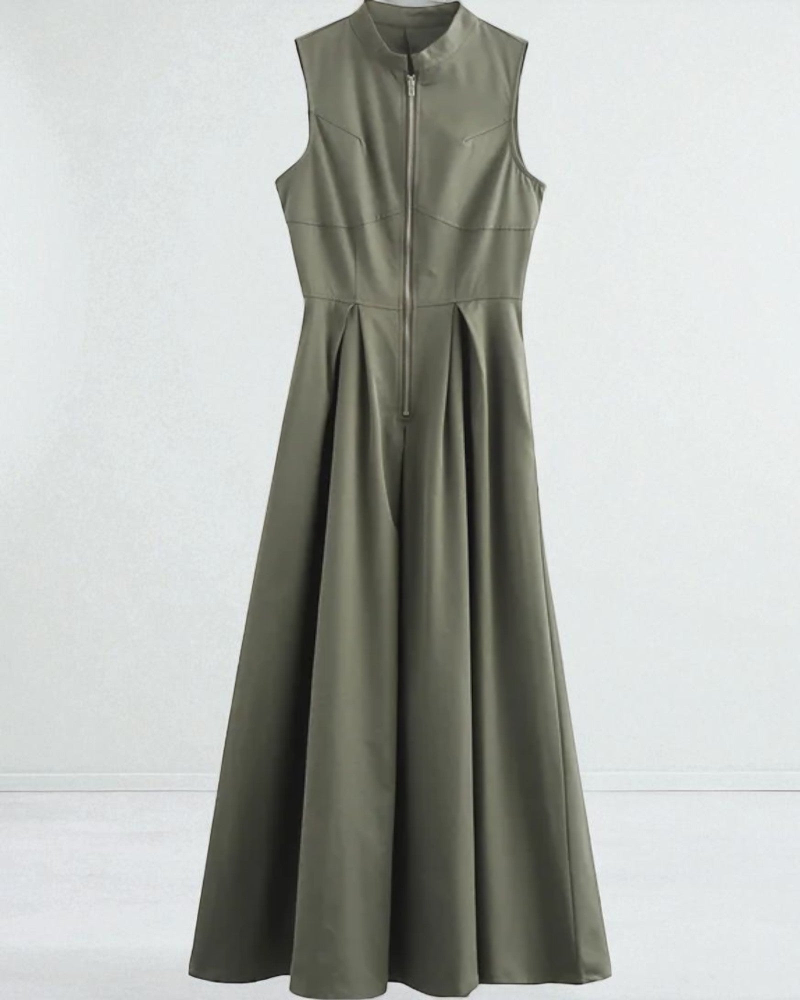 Charlotte Ärmelloses Reißverschluss-Midikleid