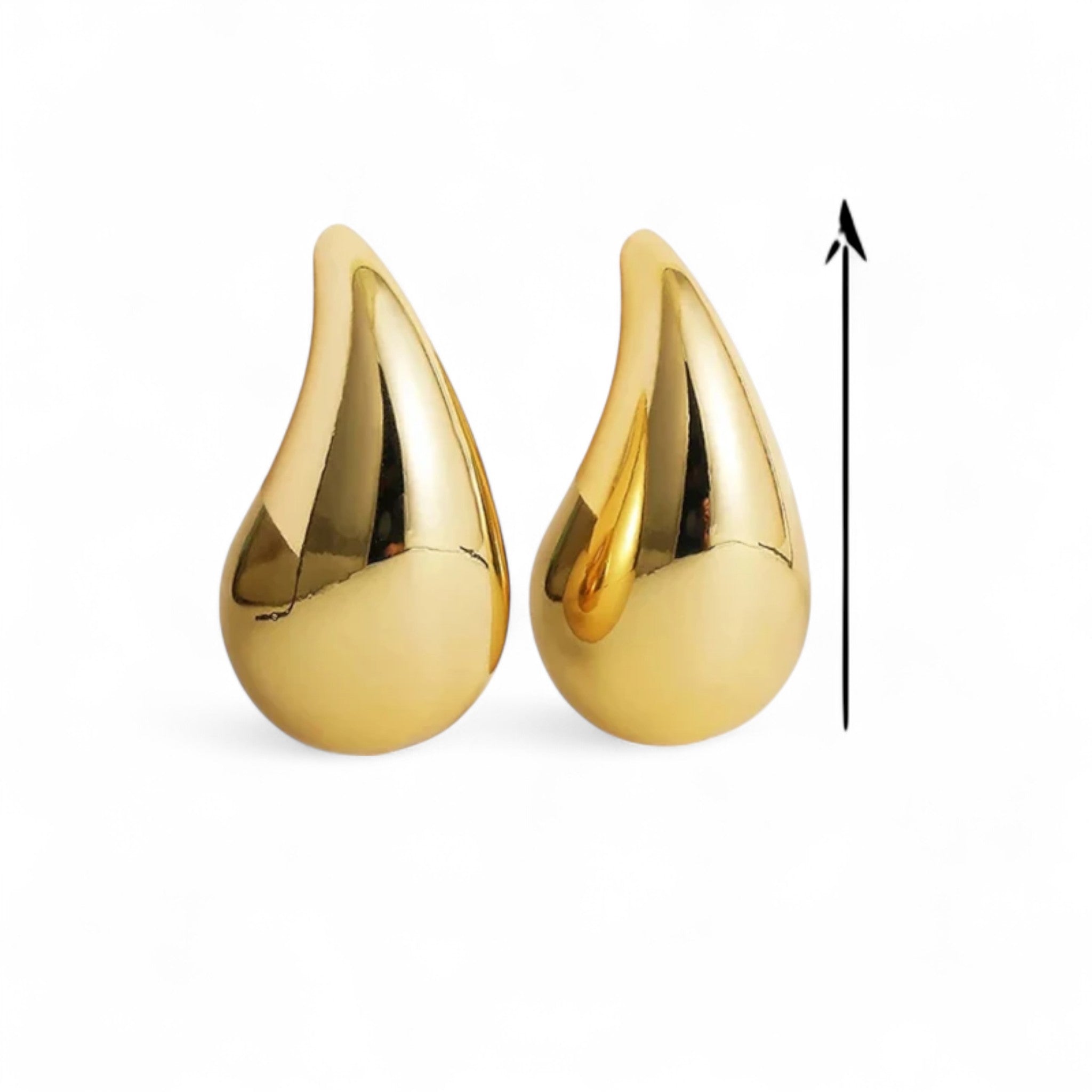 Elegante Ohrstecker im Tropfendesign – Gold & Silber