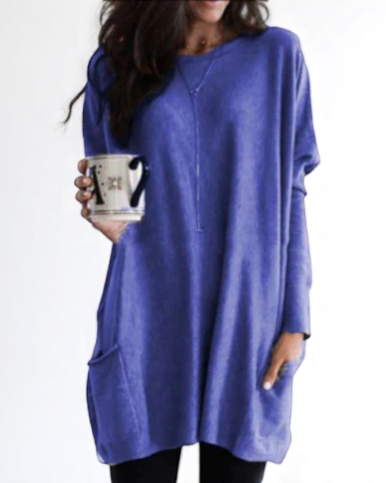 Marieta Oversized Tunika mit Taschen