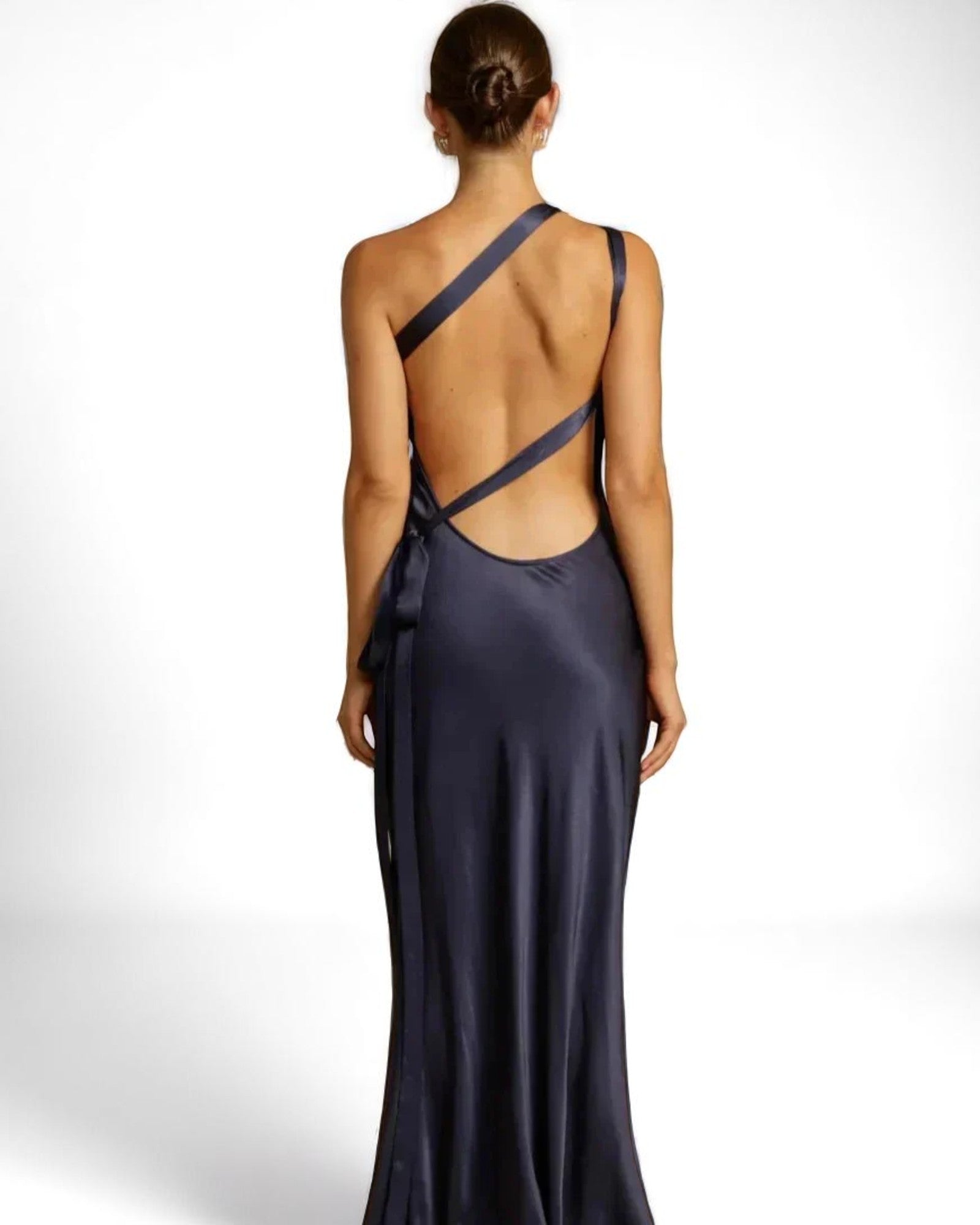 Miriana Ein-Schulter-Satin-Kleid für Damen