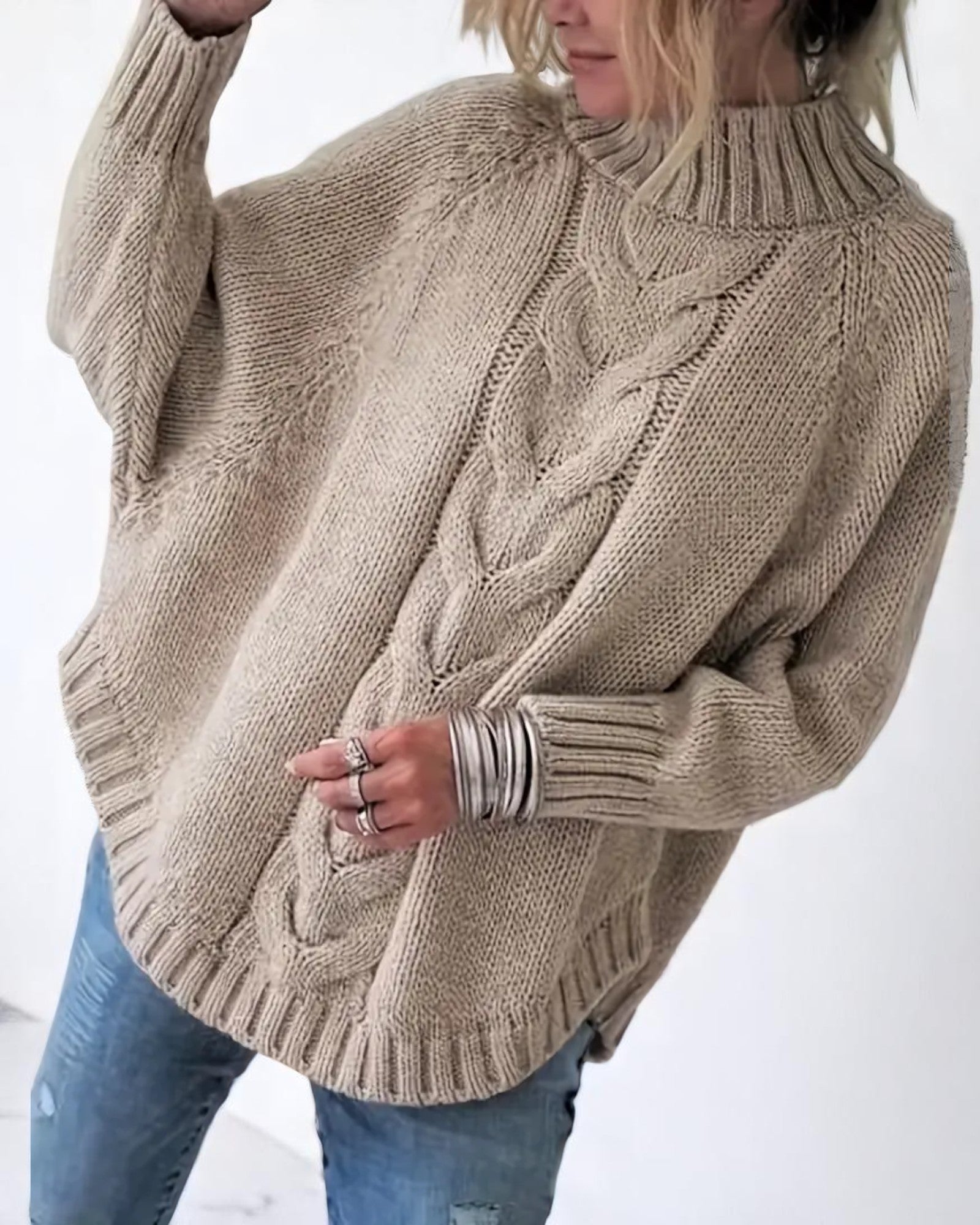 Navilu Pullover mit Stehkragen