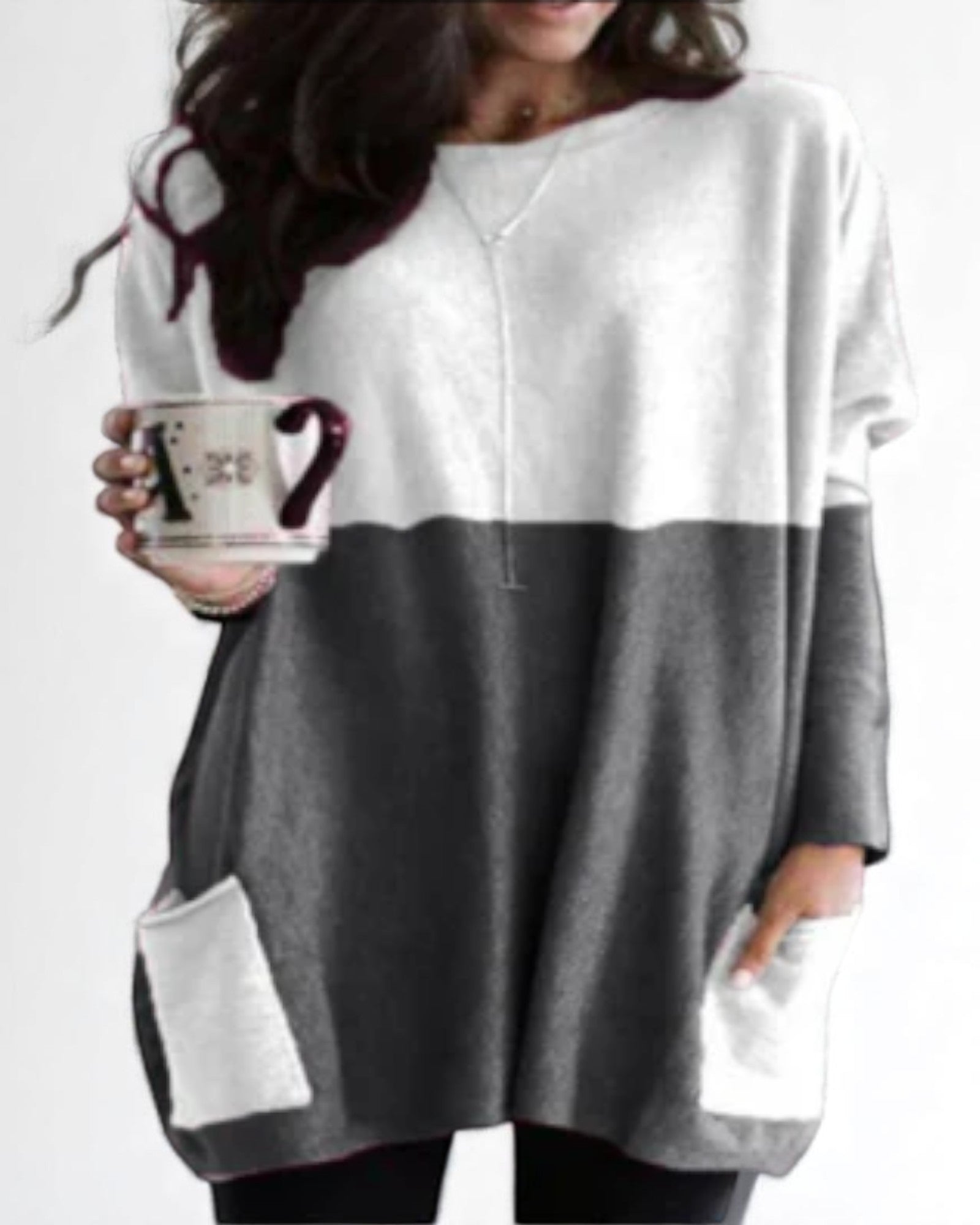 Marieta Oversized Tunika mit Taschen