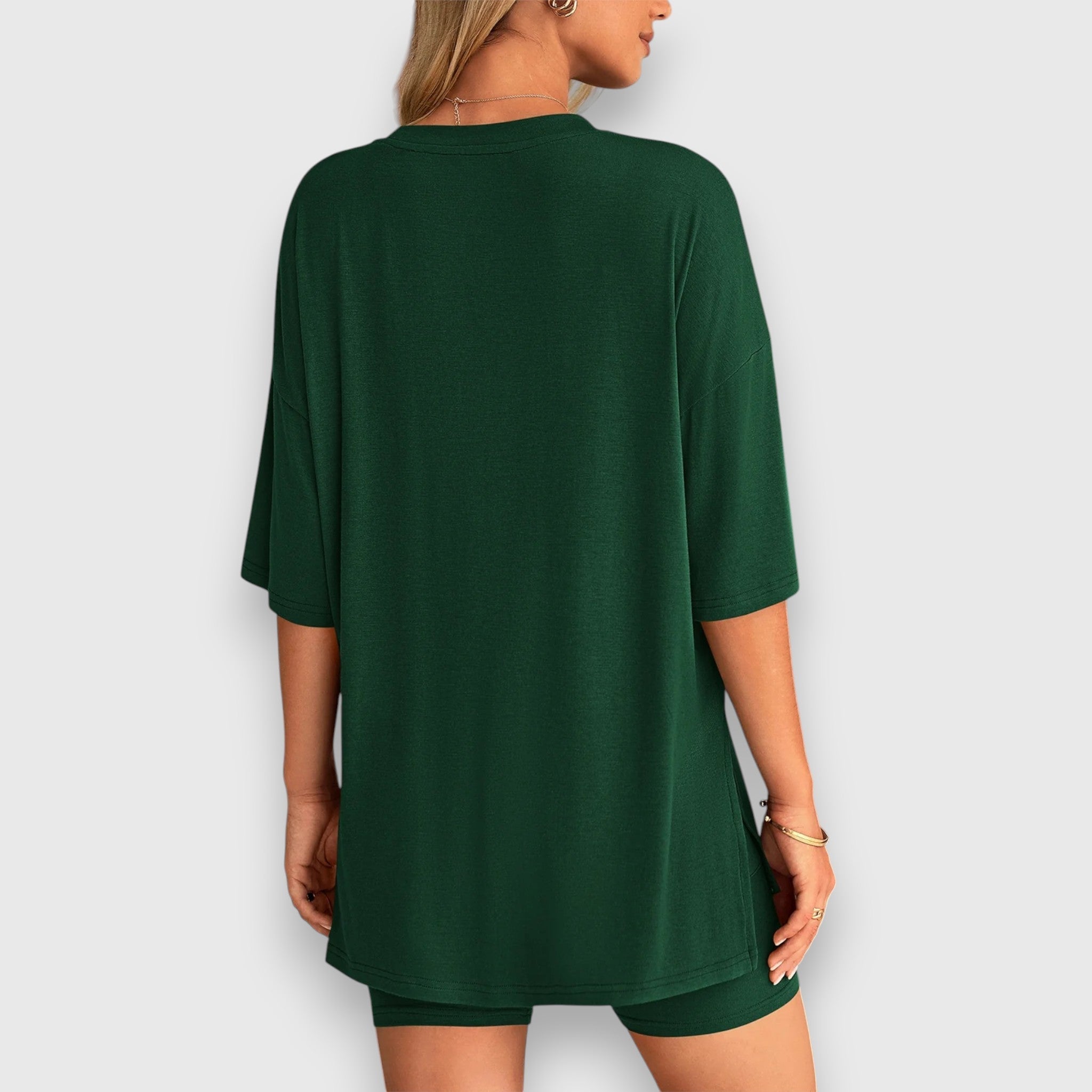Sira Zweiteiliger Oversized T-Shirt und Radshorts