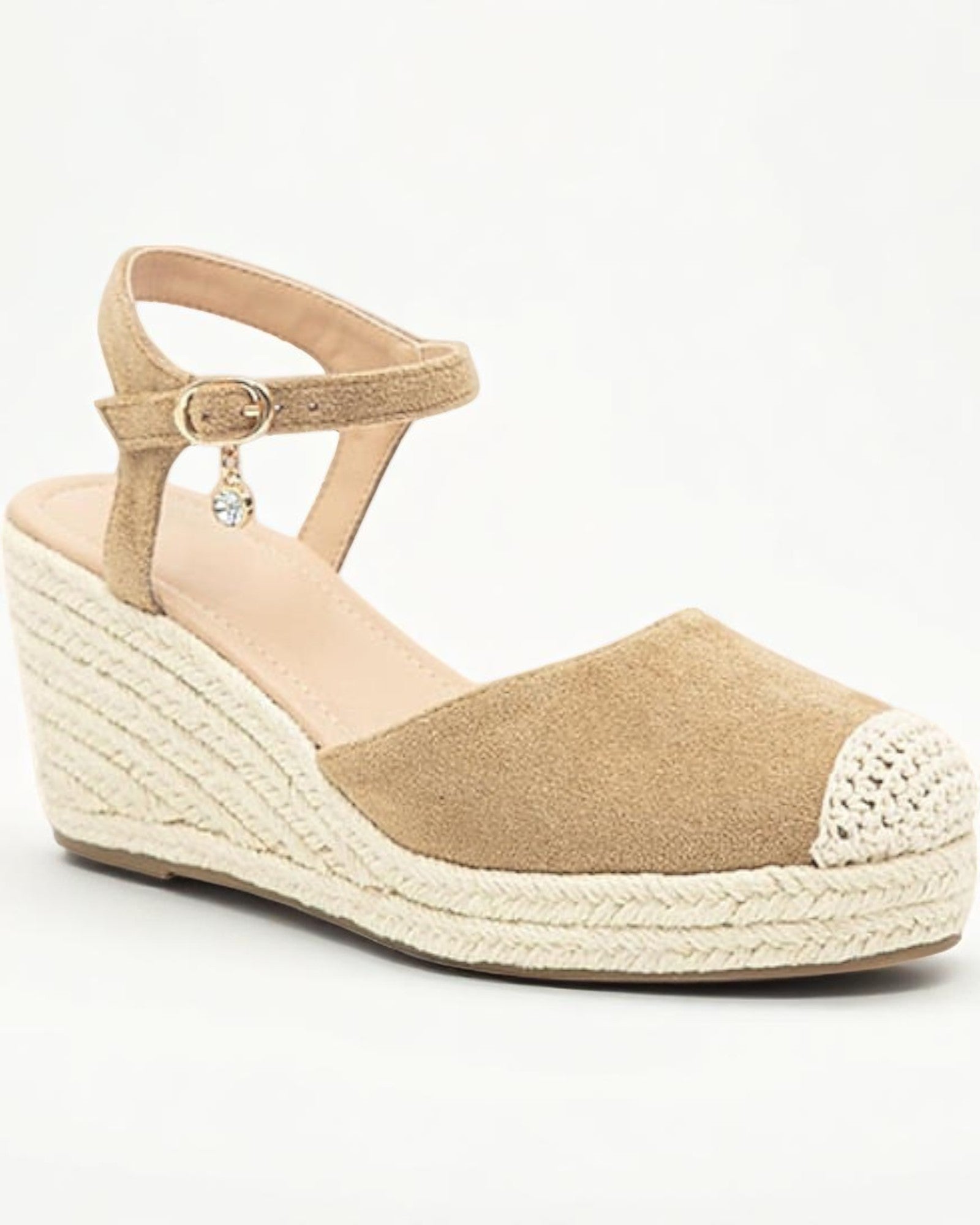 Luma Elegante Plateauschuhe mit gehäkeltem Einsatz