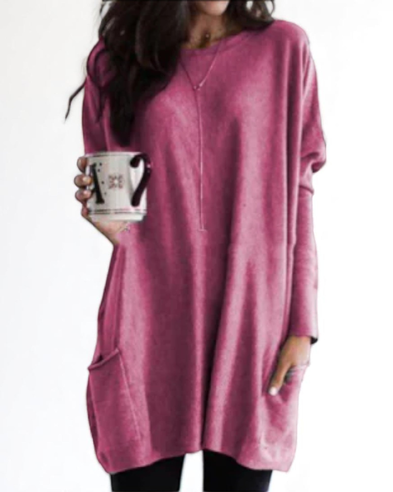 Marieta Oversized Tunika mit Taschen