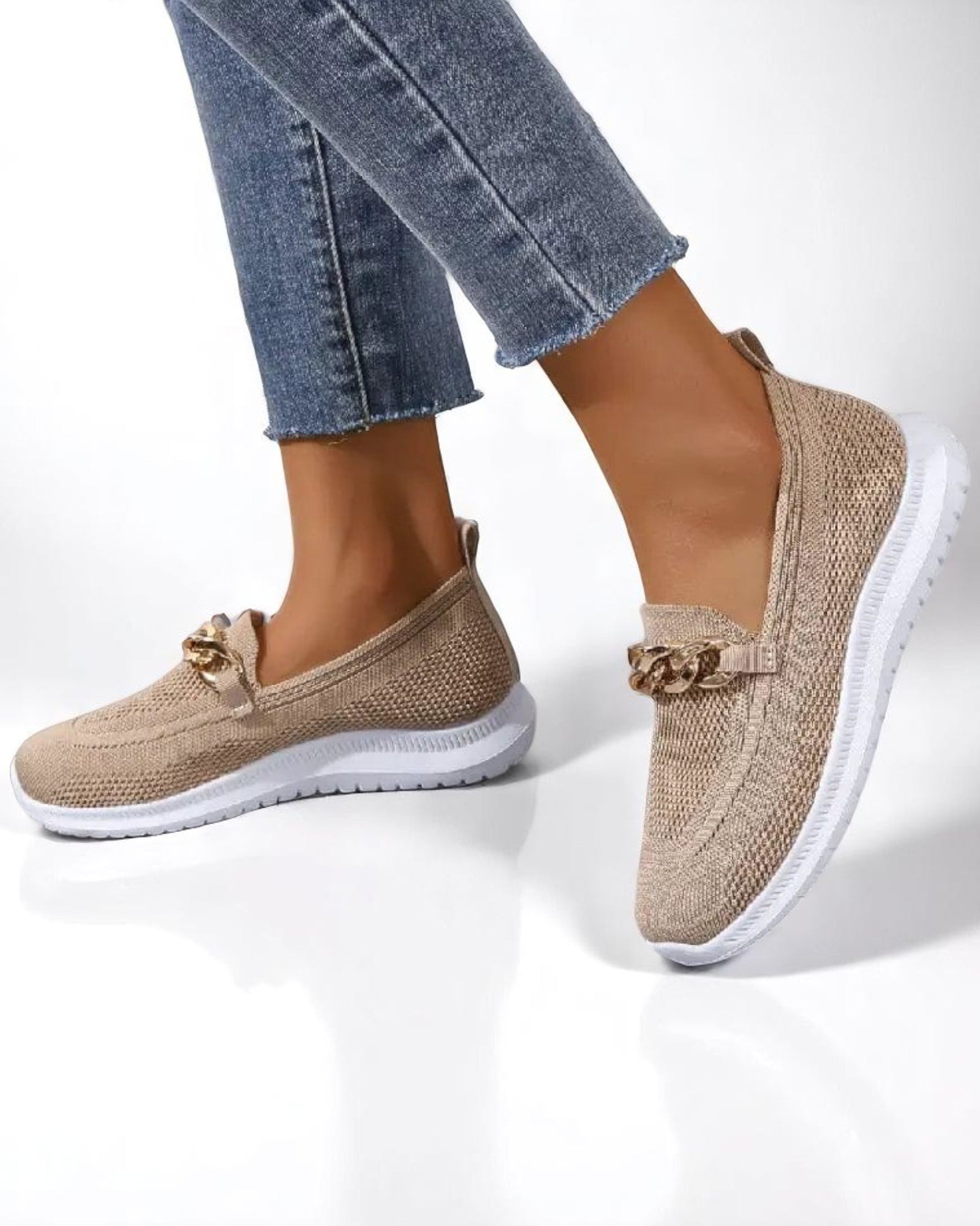 Oani Damen Slip-On Sneaker, atmungsaktiv