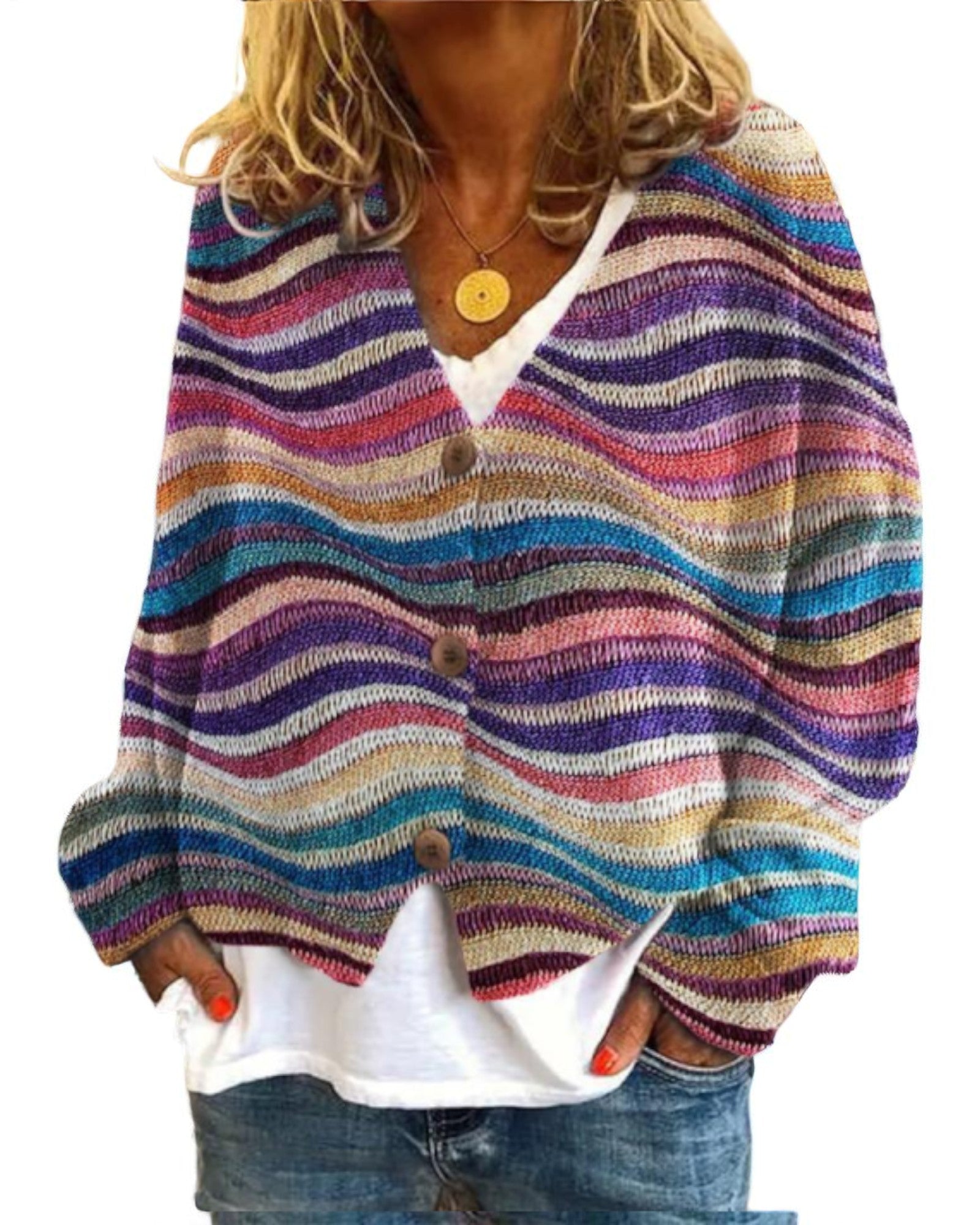 Selena Bunter Boho-Cardigan