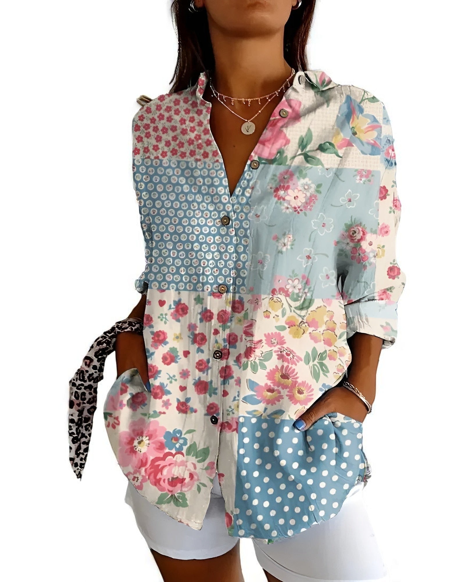 Cristina Elegante Bluse mit Knöpfen