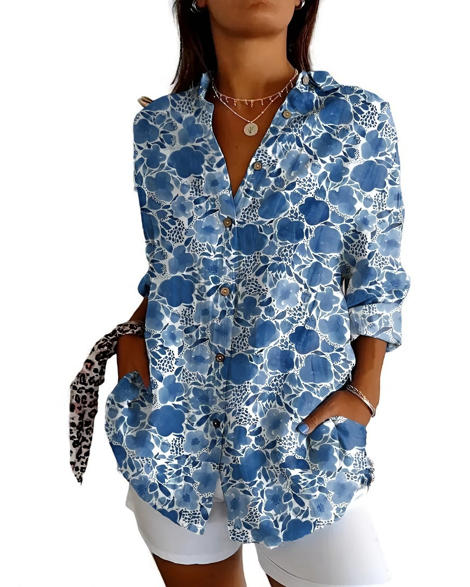 Cristina Elegante Bluse mit Knöpfen