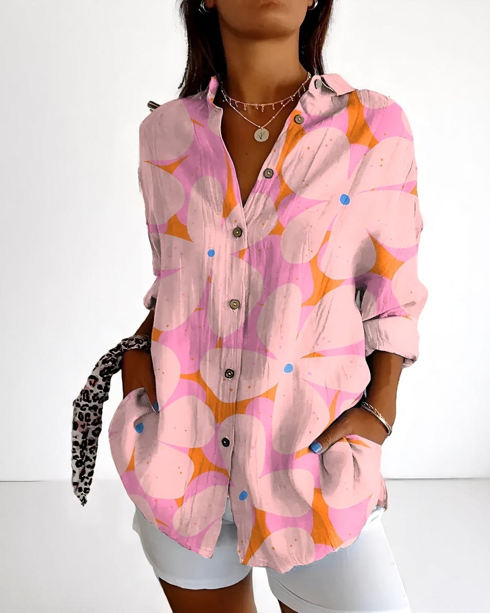 Cristina Elegante Bluse mit Knöpfen