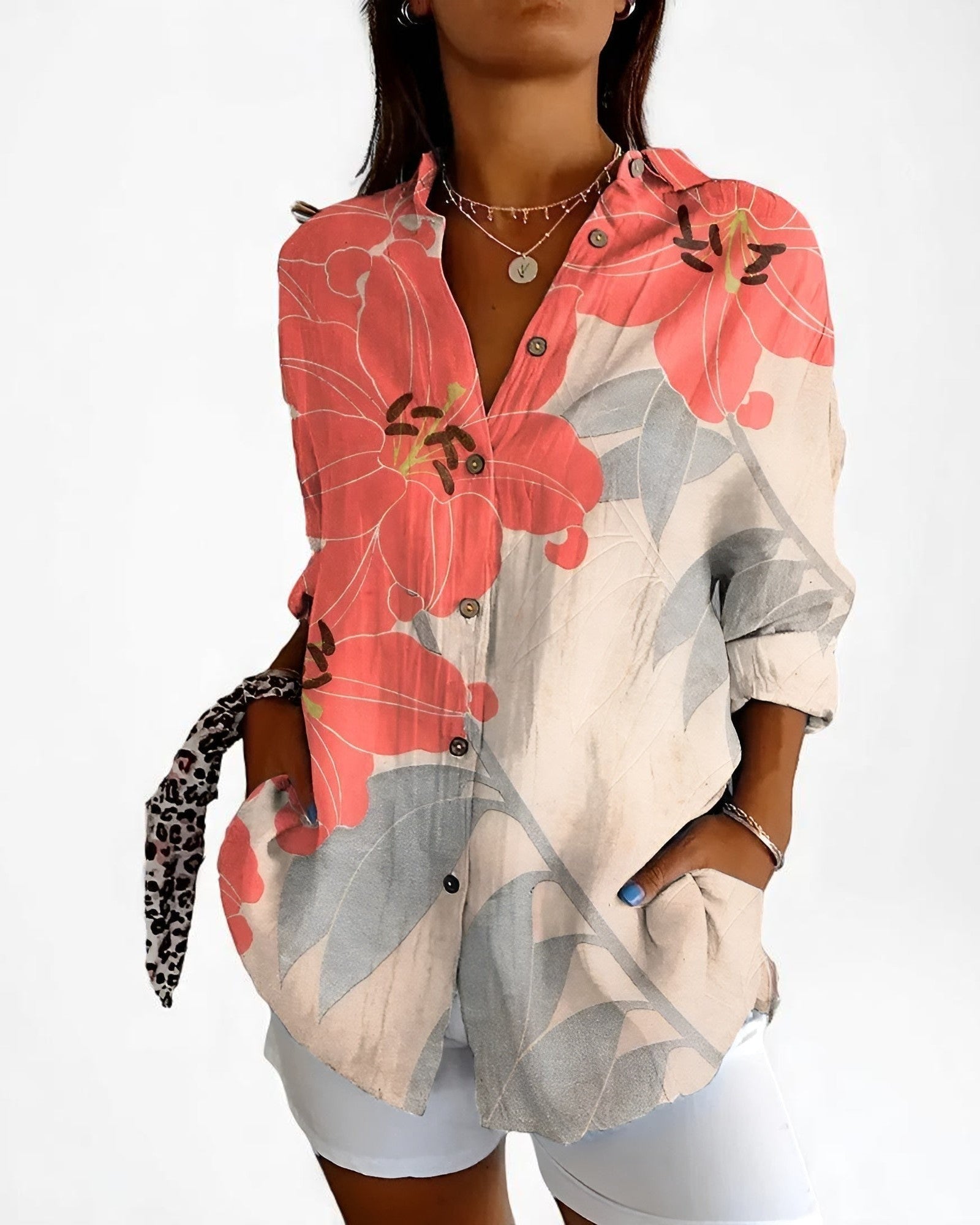 Cristina Elegante Bluse mit Knöpfen
