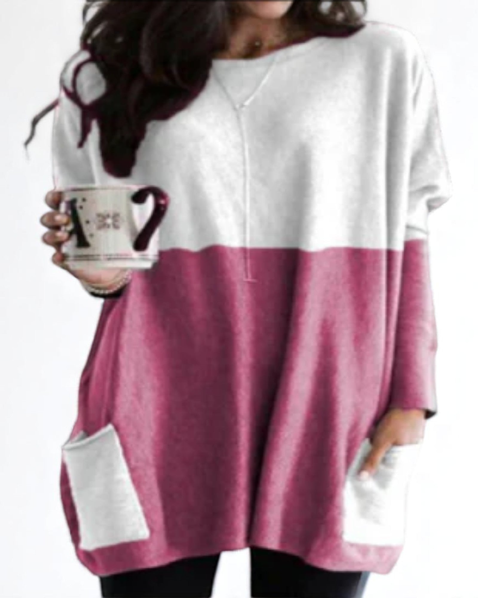 Marieta Oversized Tunika mit Taschen