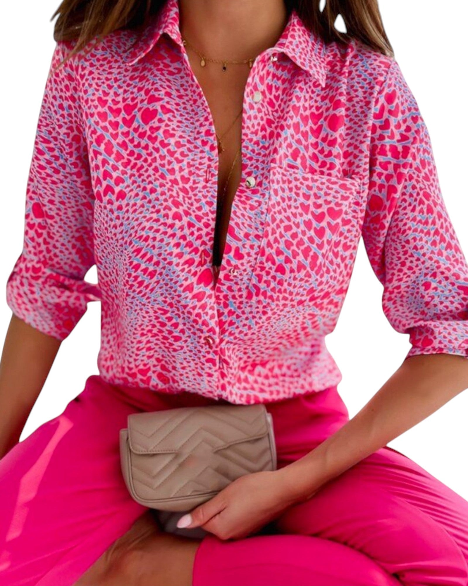 Georgiana Klassische Bluse mit Kragen