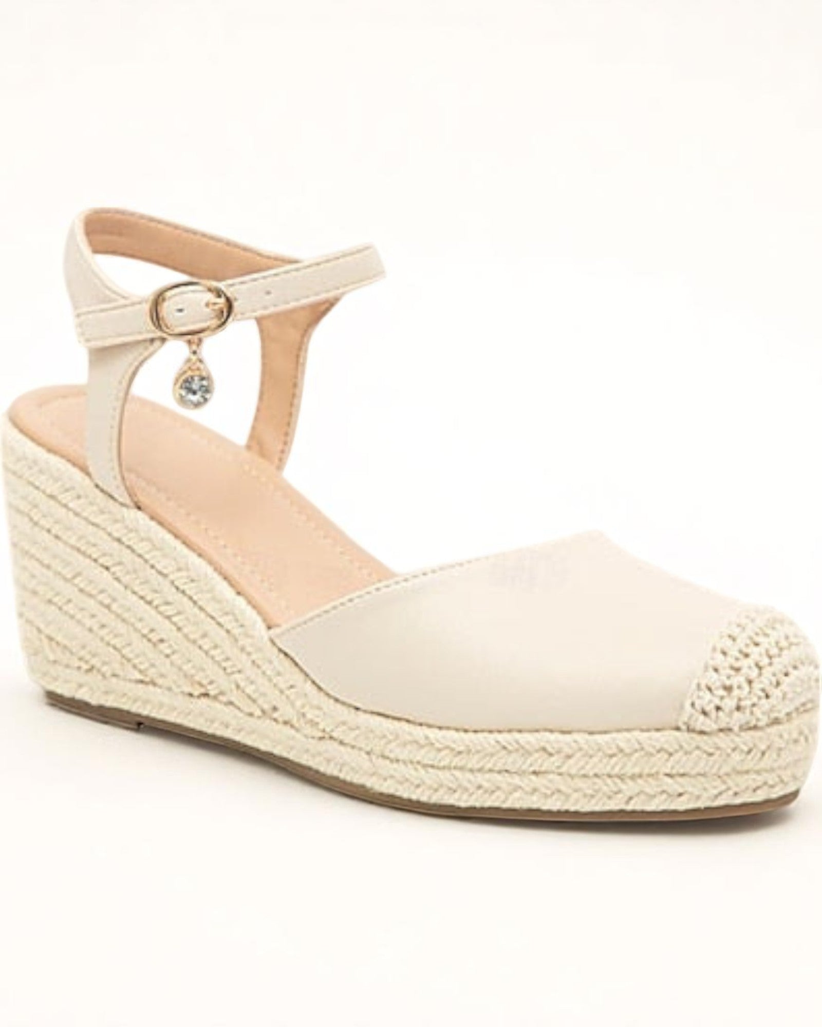 Luma Elegante Plateauschuhe mit gehäkeltem Einsatz