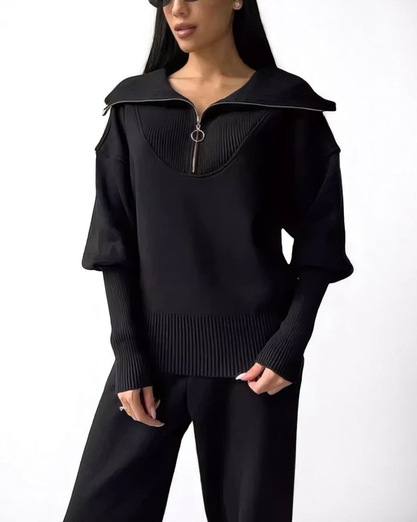Catalina Jumpsuit mit Glitzer und gebundenem Gürtel