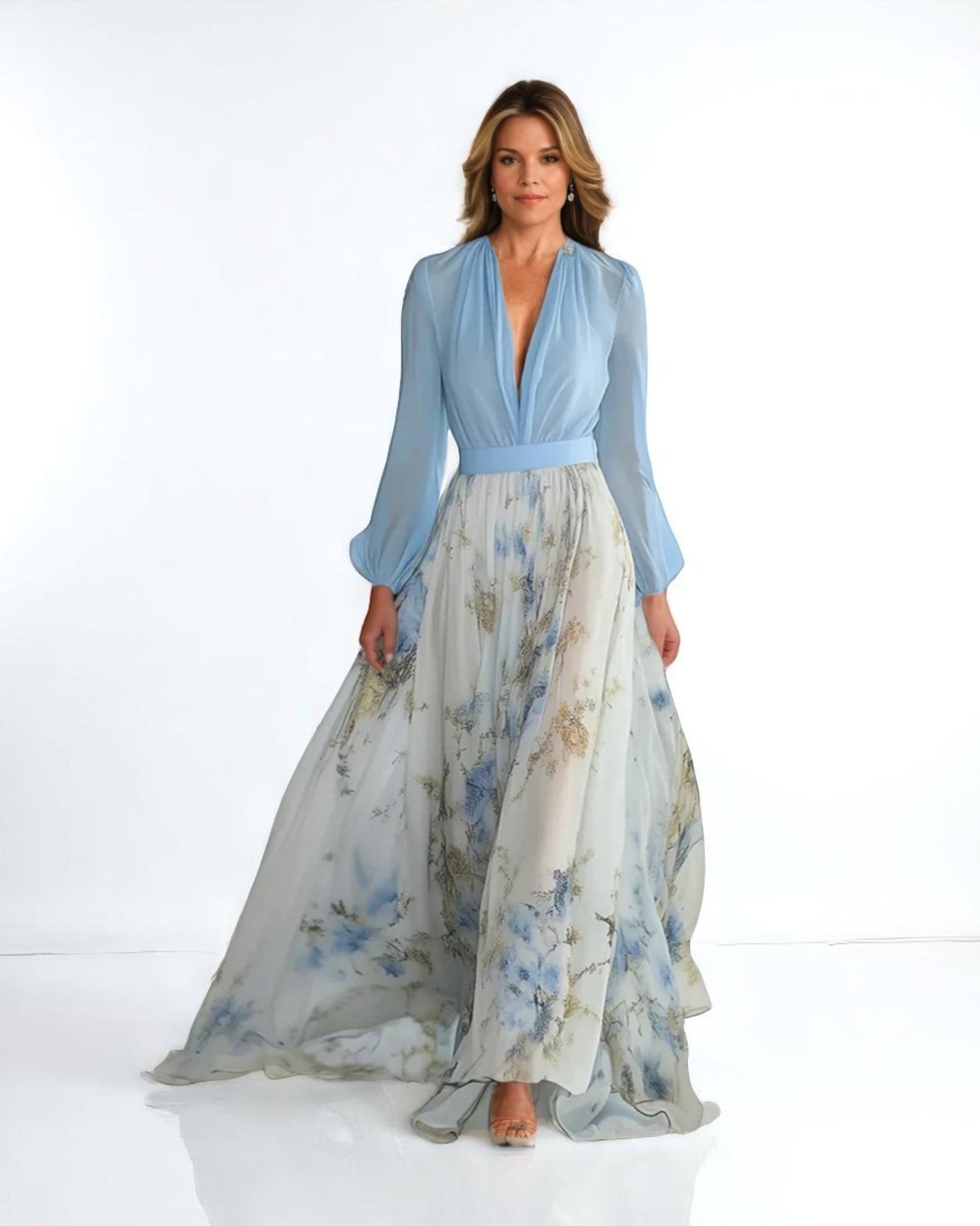 Simona Maxikleid mit Floralprint