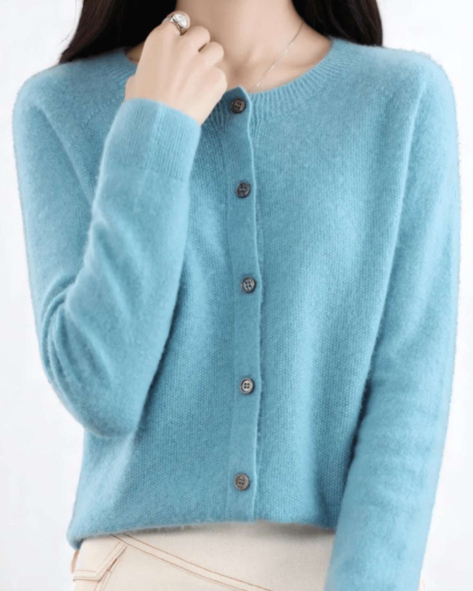 Eleganter Cashmere-Cardigan Aurora