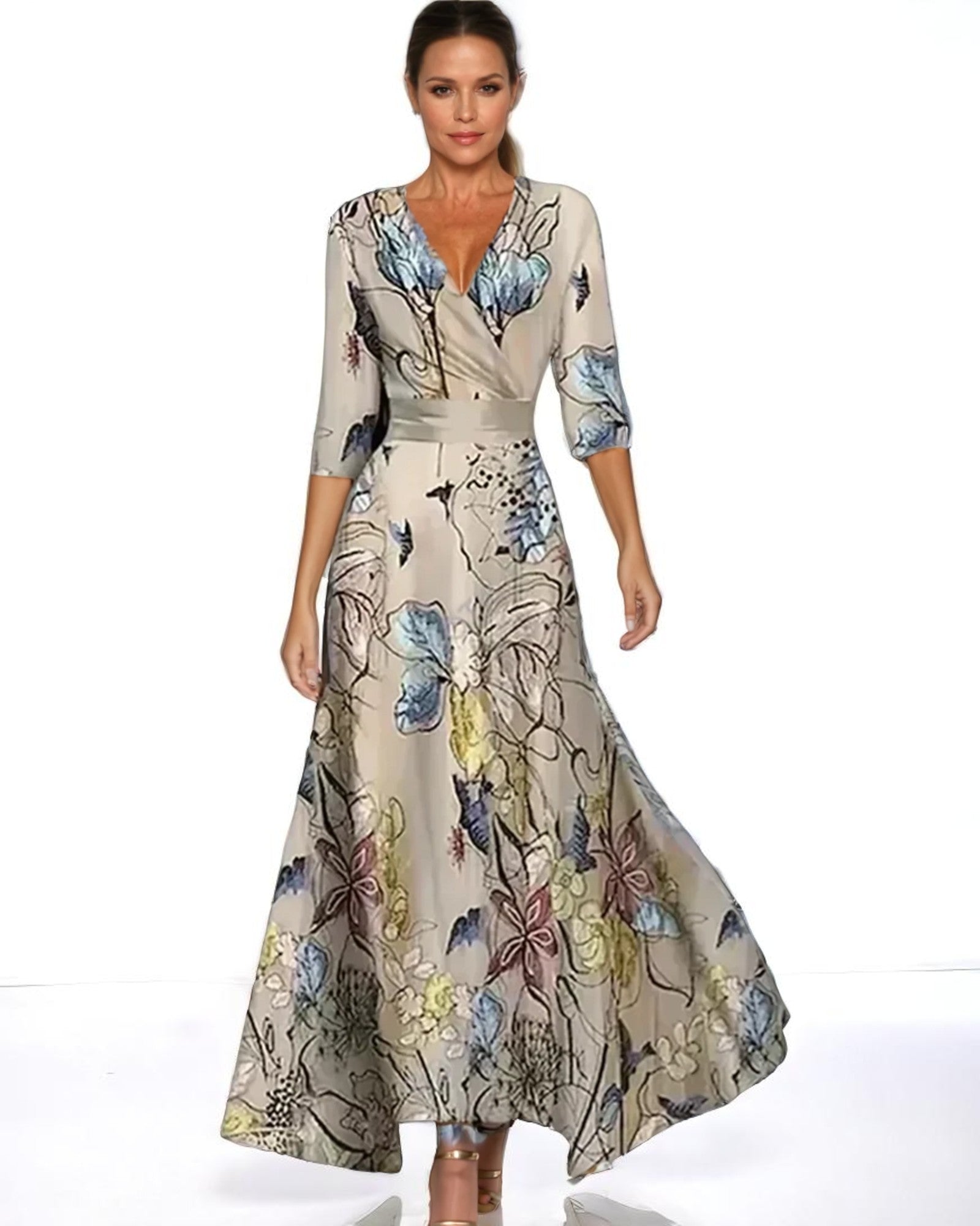 Margareta Stilvolles Blumenkleid