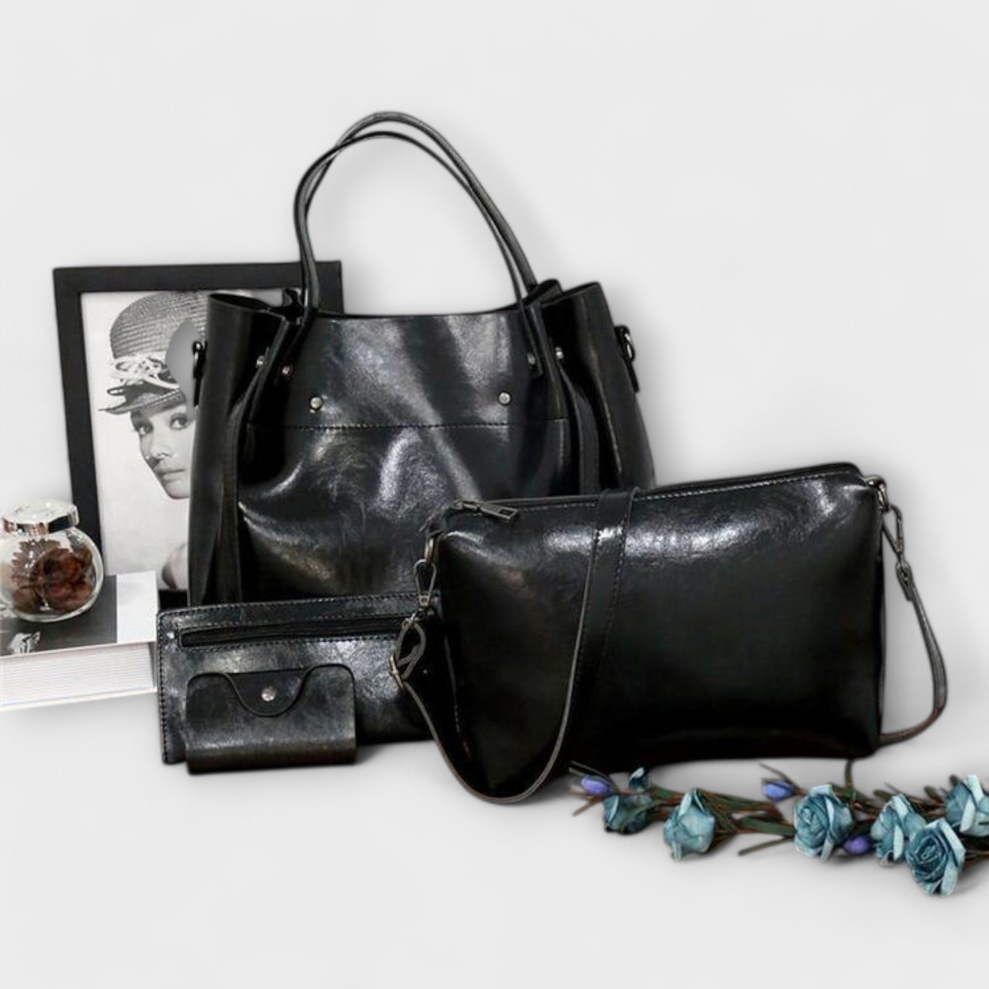 Miaula Set von 4 Vintage-Anemonataschen