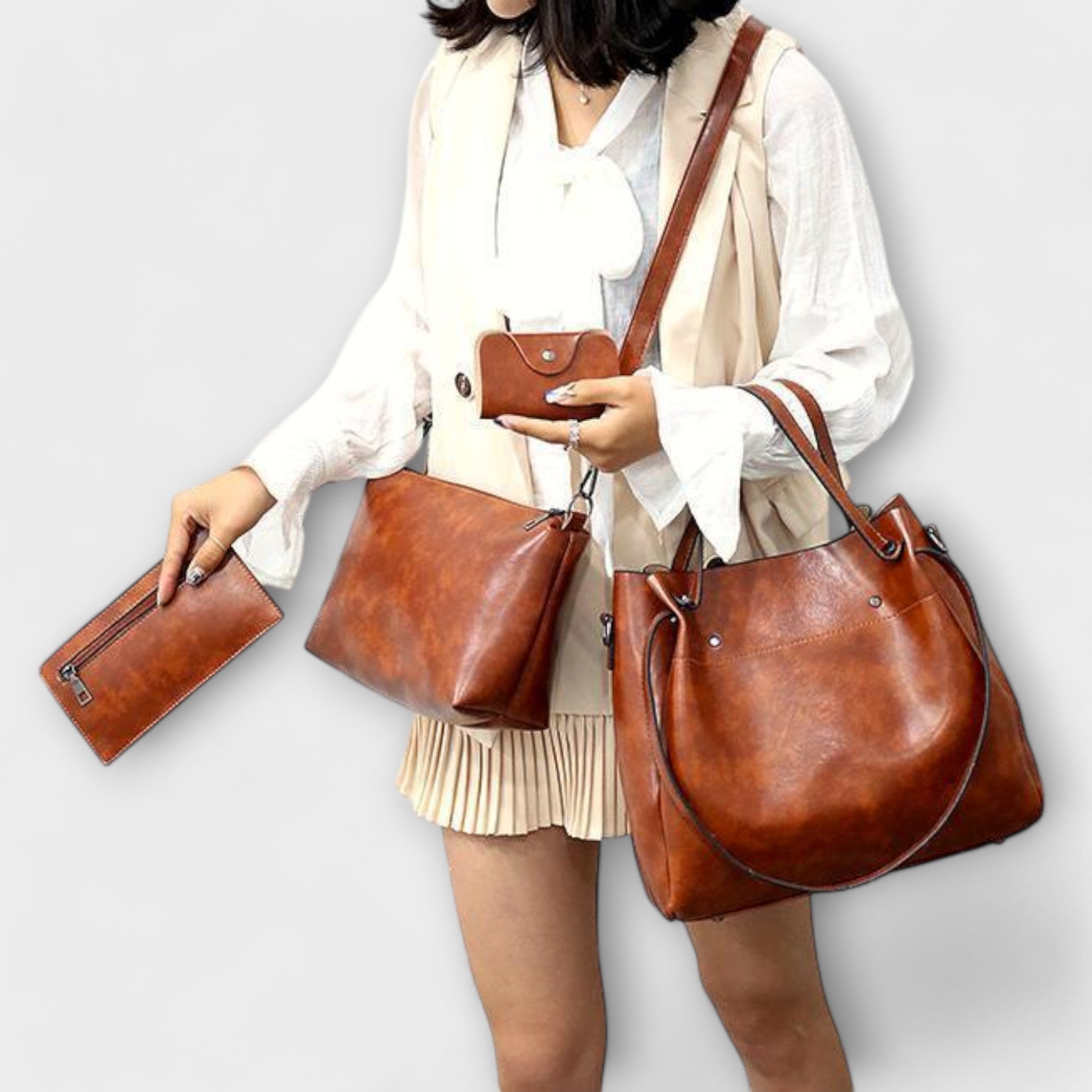 Miaula Set von 4 Vintage-Anemonataschen