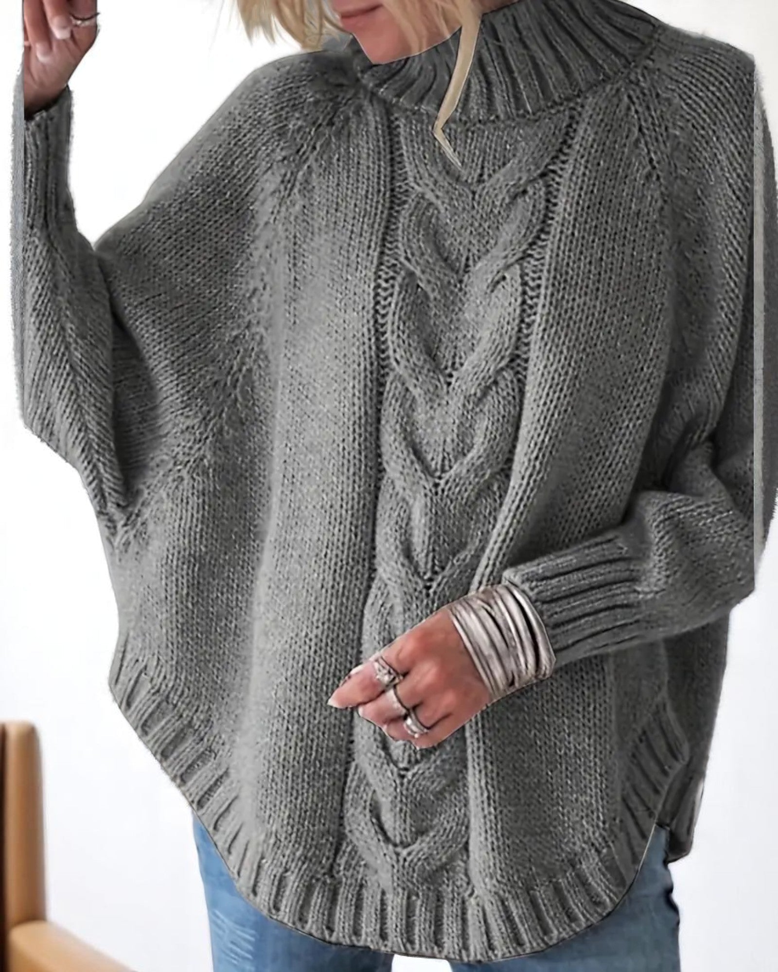 Navilu Pullover mit Stehkragen