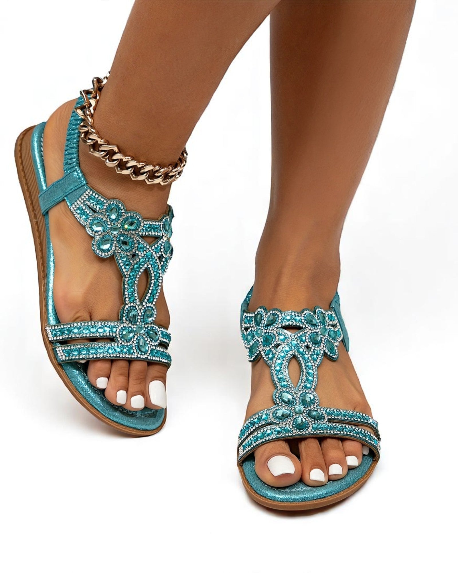Debora Boho-Sandalen mit Strass