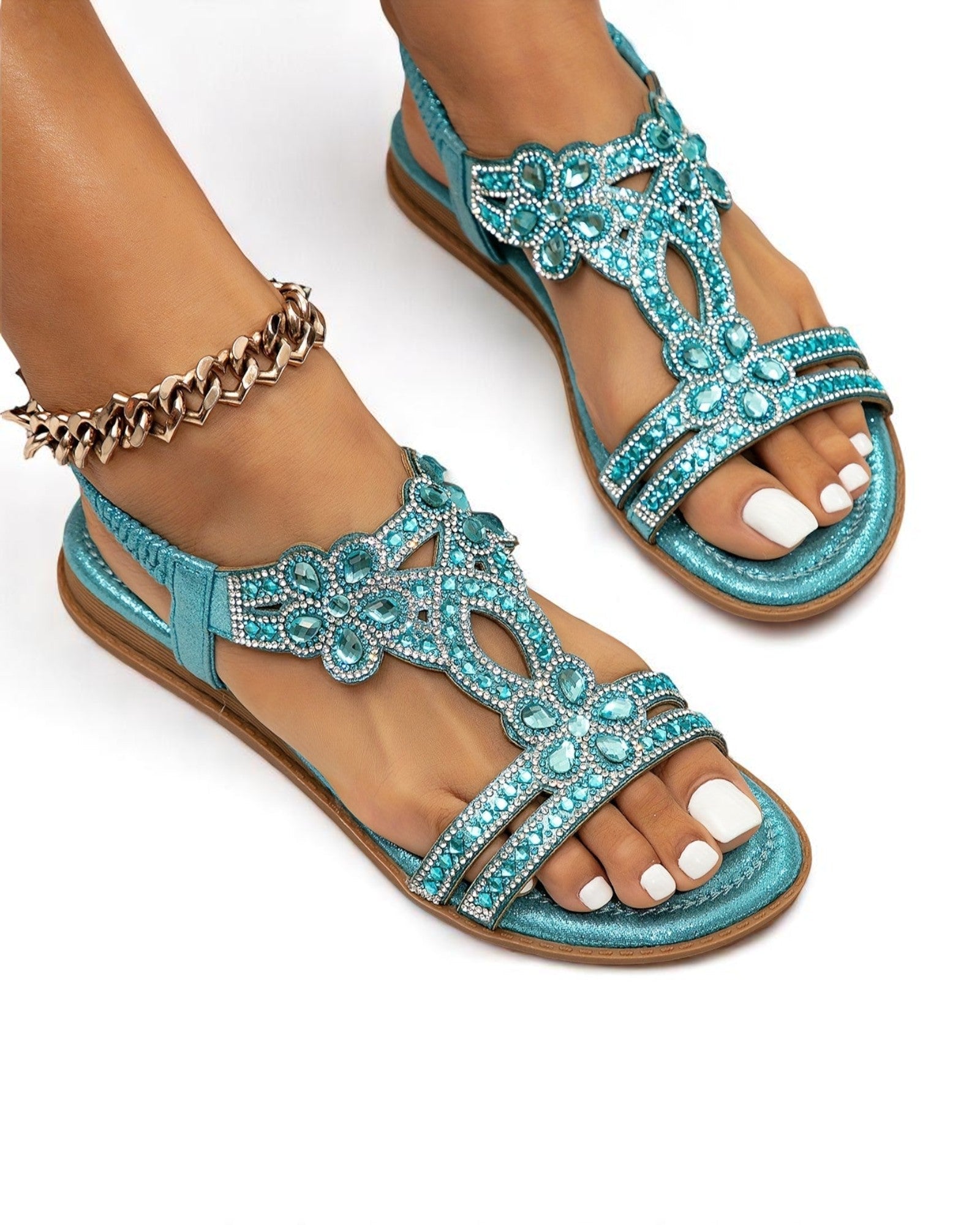 Debora Boho-Sandalen mit Strass