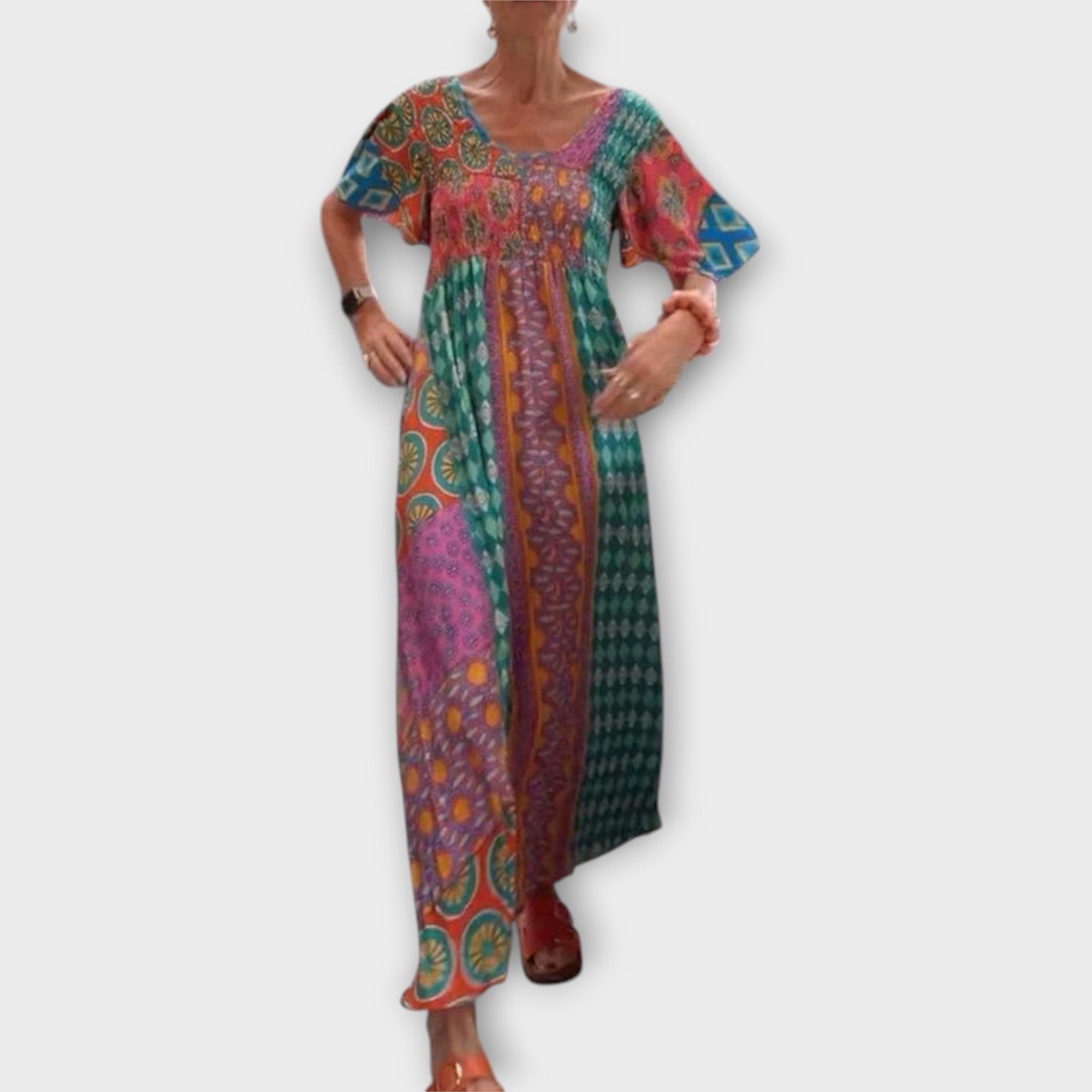 Maria-Roxana Buntes Kleid mit Boho-Muster