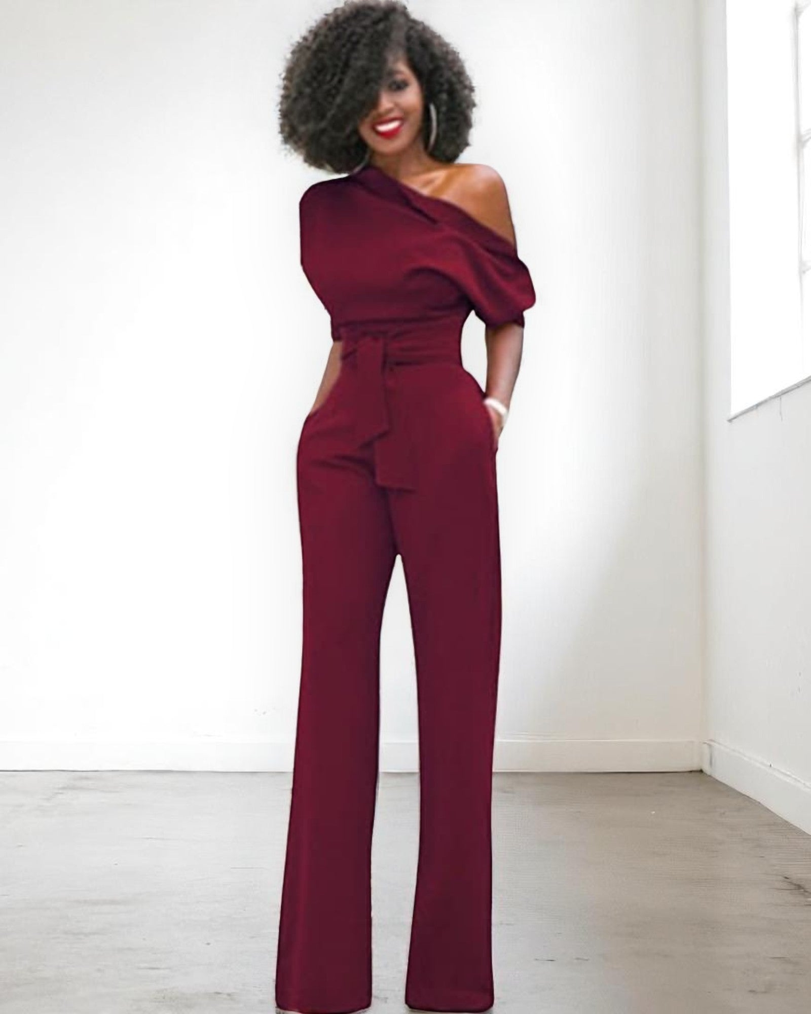 Ines Asymmetrische Latzhose