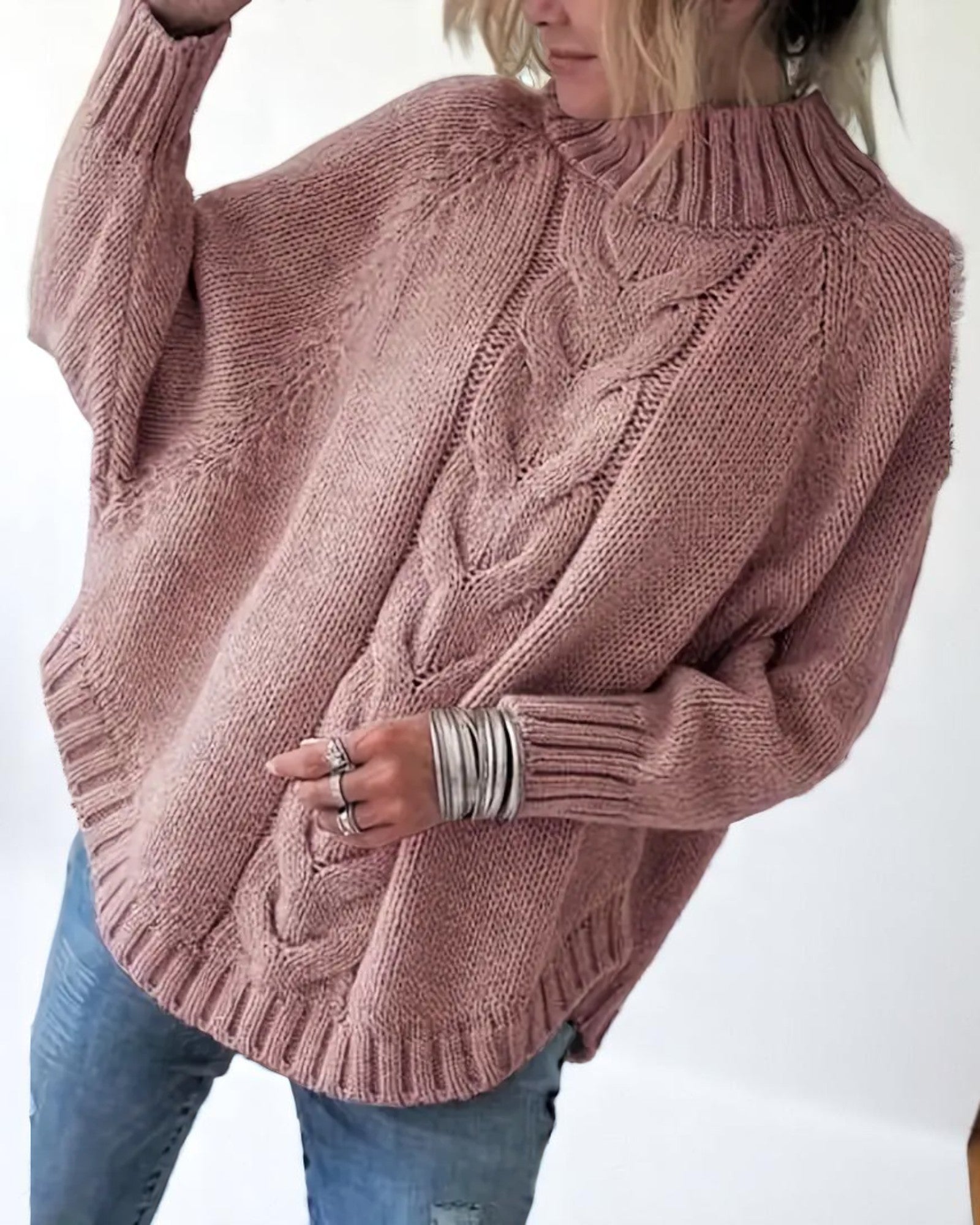 Navilu Pullover mit Stehkragen