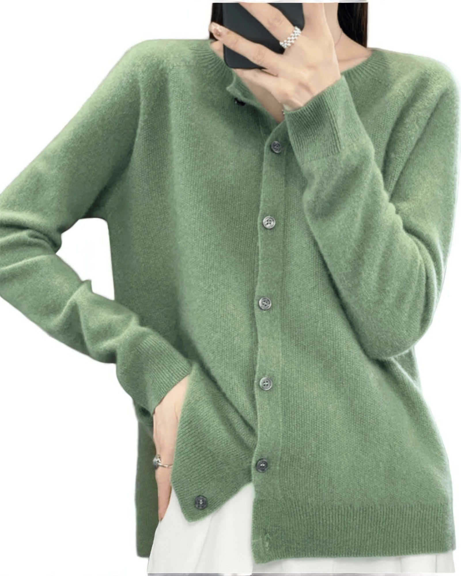 Eleganter Cashmere-Cardigan Aurora