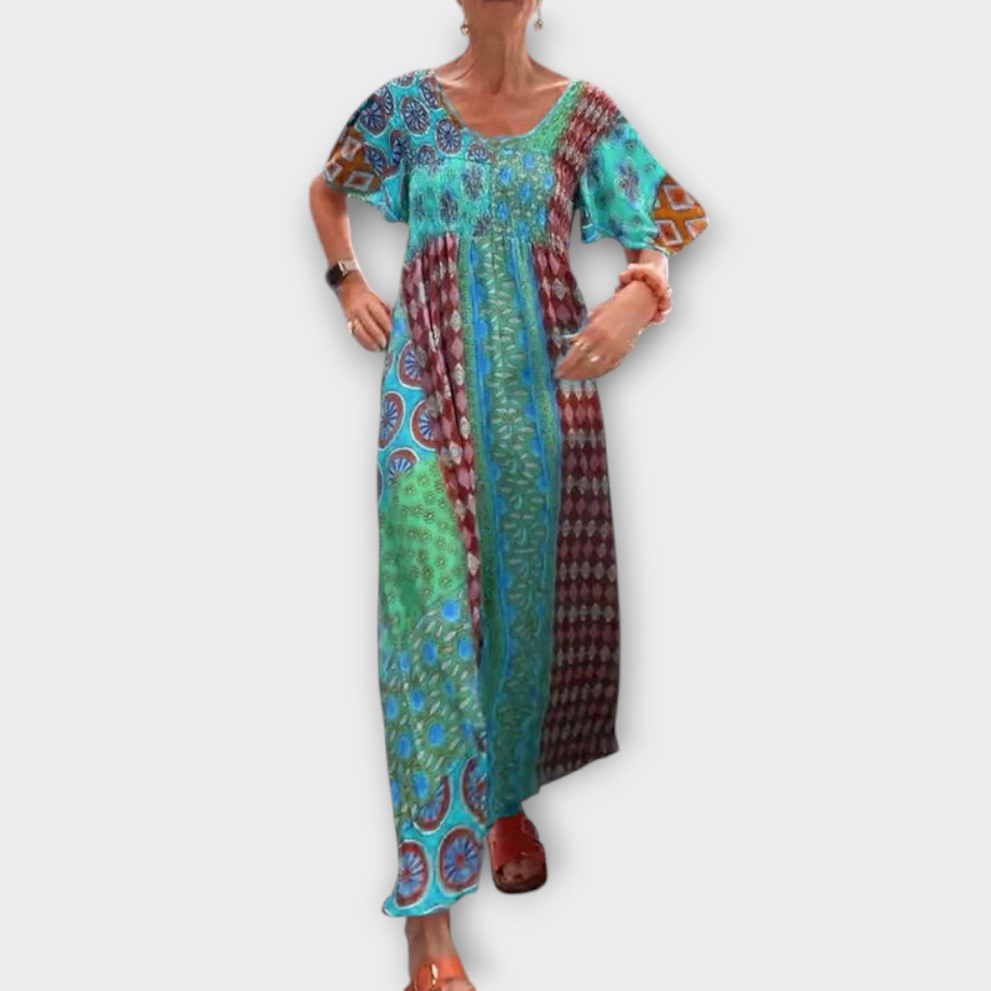 Maria-Roxana Buntes Kleid mit Boho-Muster