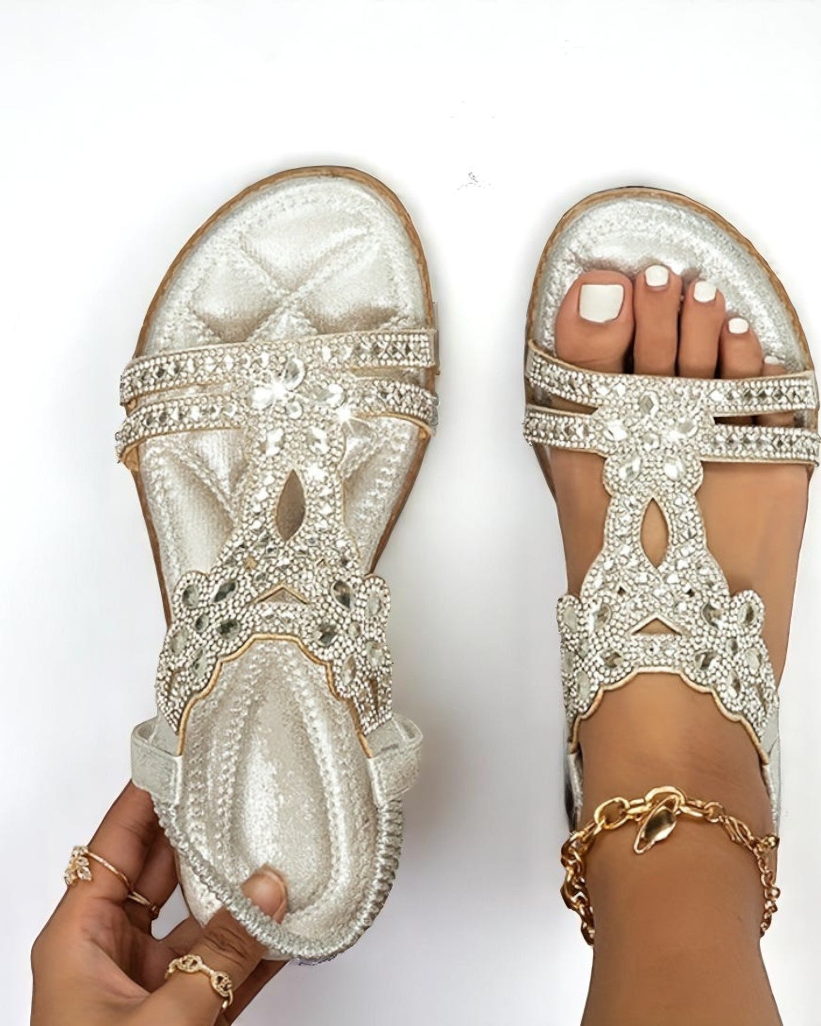 Debora Boho-Sandalen mit Strass